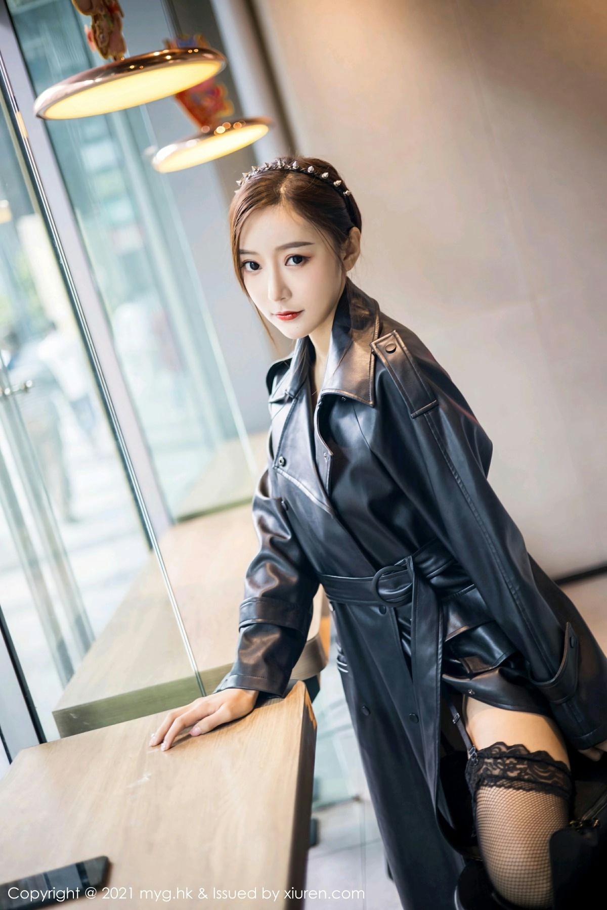 [MyGirl美媛馆] 2021.02.26 VOL.493 王馨瑶yanni 飒爽皮衣与魅惑蕾丝黑丝 [66+1P]