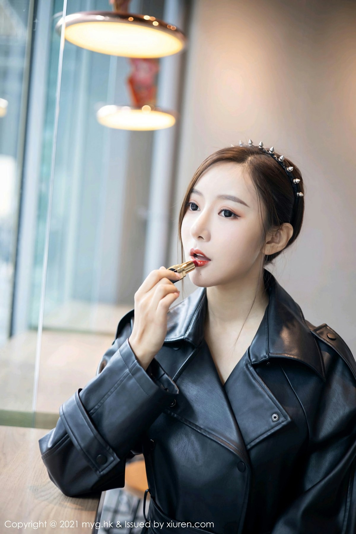 [MyGirl美媛馆] 2021.02.26 VOL.493 王馨瑶yanni 飒爽皮衣与魅惑蕾丝黑丝 [66+1P]