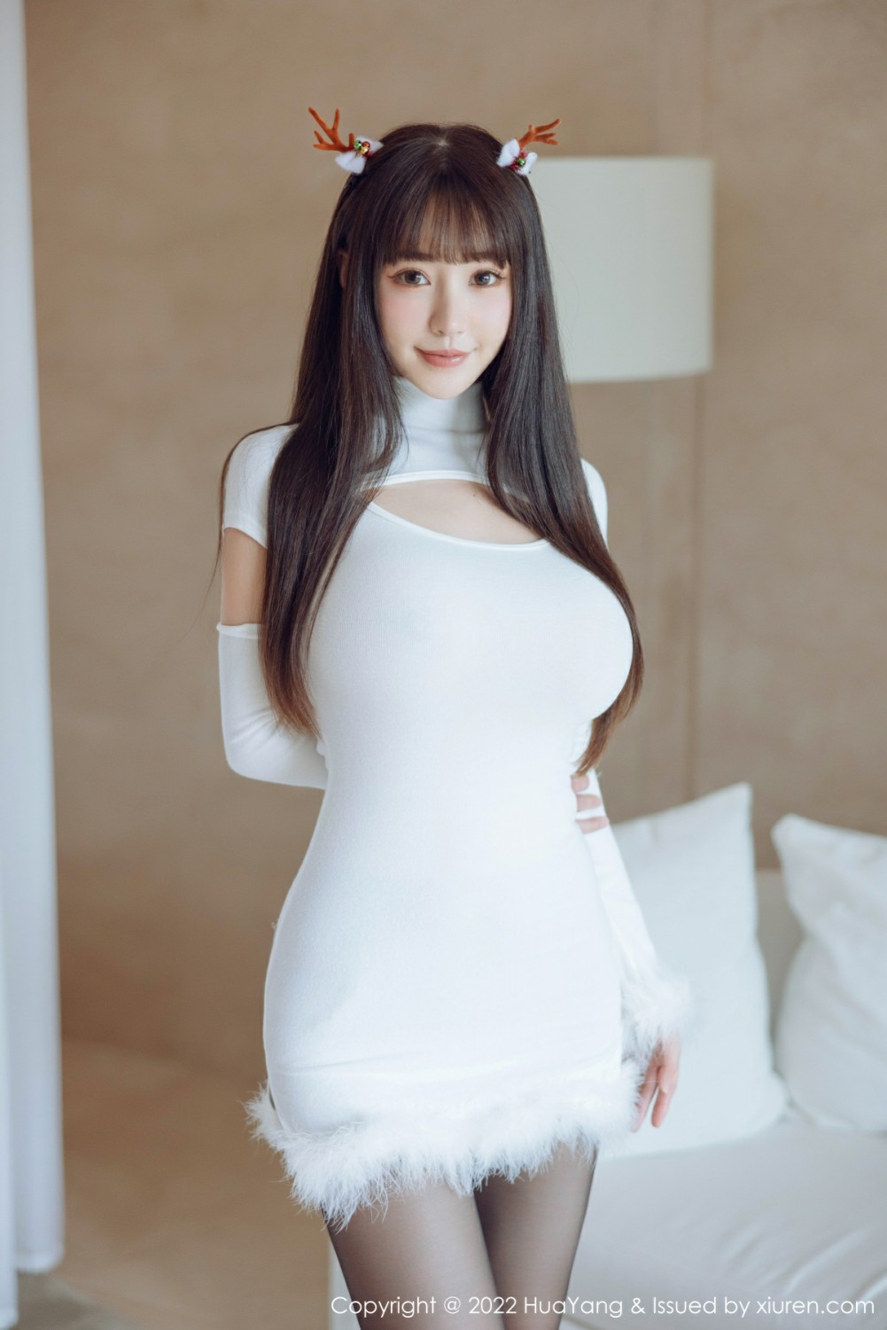 [HuaYang花漾写真] 2022.01.12 VOL.480 朱可儿Flora 性感女神 连衣短裙搭配诱人黑丝[53+1P]