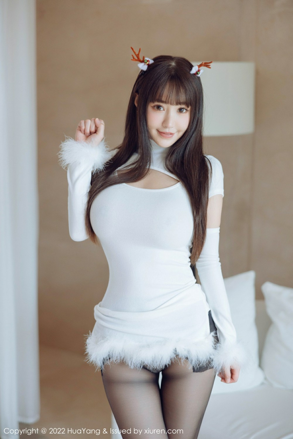 [HuaYang花漾写真] 2022.01.12 VOL.480 朱可儿Flora 性感女神 连衣短裙搭配诱人黑丝[53+1P]