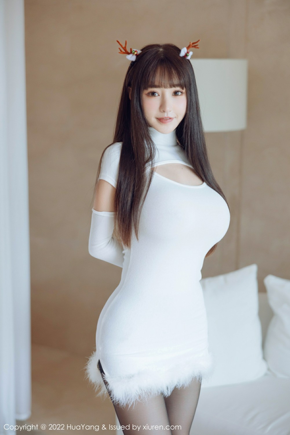 [HuaYang花漾写真] 2022.01.12 VOL.480 朱可儿Flora 性感女神 连衣短裙搭配诱人黑丝[53+1P]
