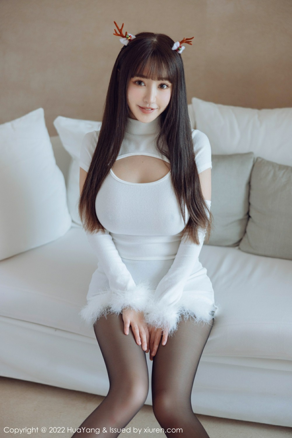 [HuaYang花漾写真] 2022.01.12 VOL.480 朱可儿Flora 性感女神 连衣短裙搭配诱人黑丝[53+1P]