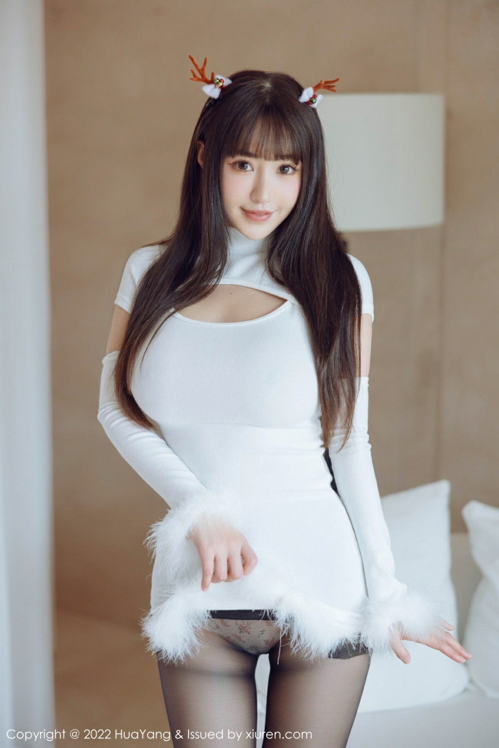 [HuaYang花漾写真] 2022.01.12 VOL.480 朱可儿Flora 性感女神 连衣短裙搭配诱人黑丝[53+1P]