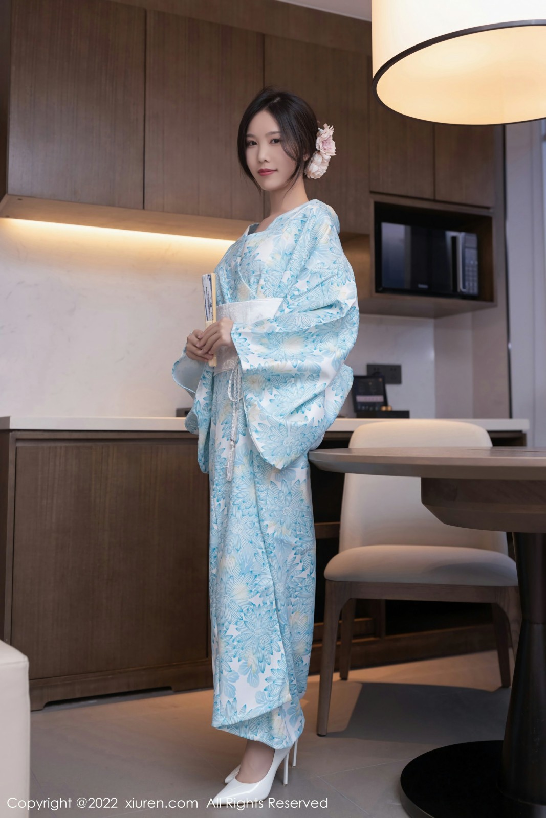 [XiuRen秀人网] 2022.06.08 No.5118 利世 淡蓝色和服 性感写真 [75+1P]