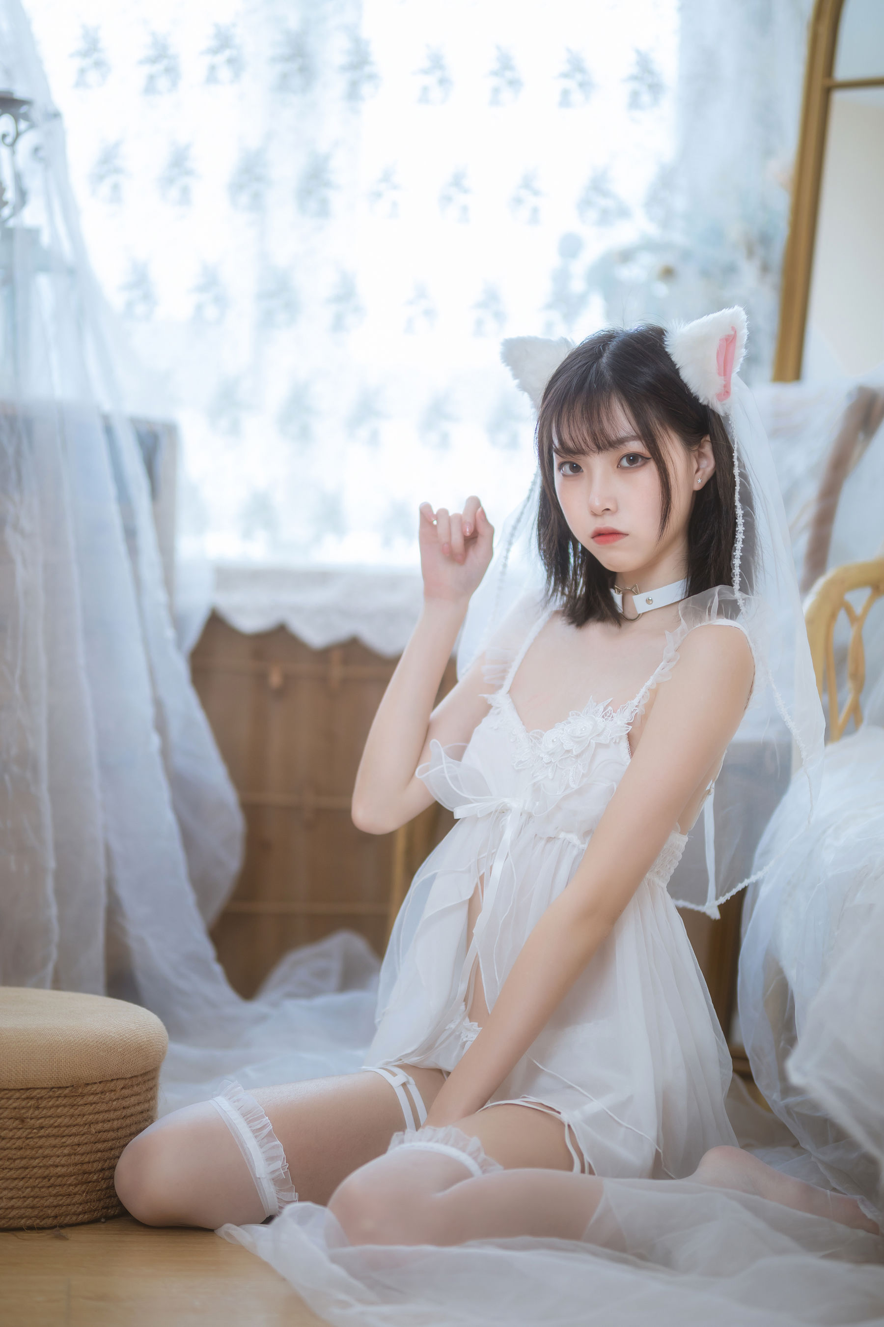 [COSPLAY]许岚 – 少女白色裙