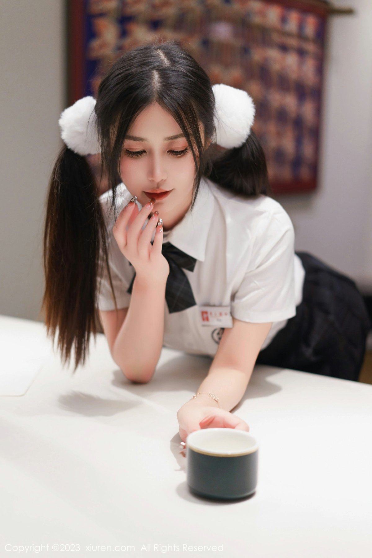 [XiuRen秀人网] 2023.03.10 No.6397 laura阿姣 性感白色蕾丝边内衣 泰国旅拍写真 [81+1P]