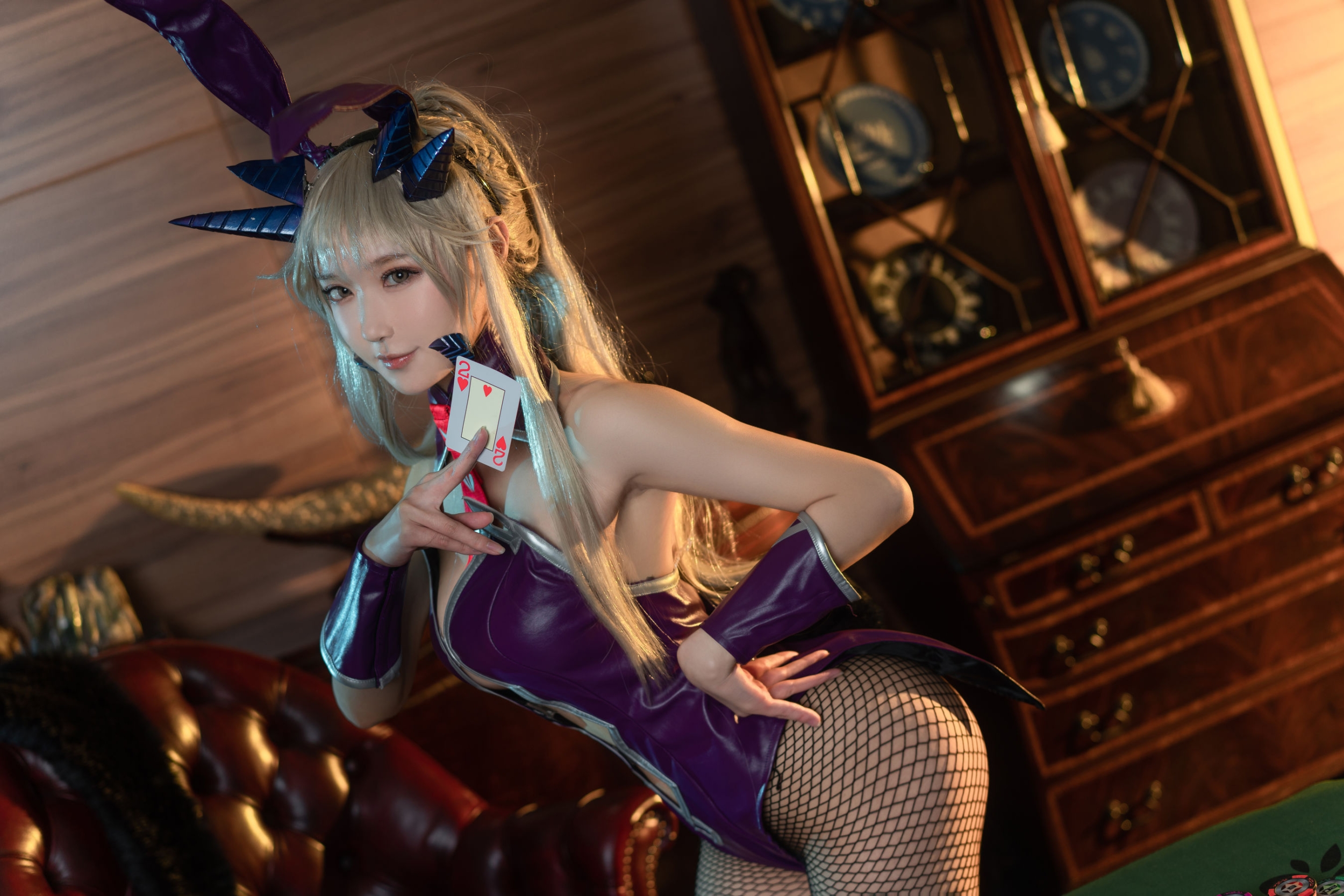 [COSPLAY]阿包也是兔娘 – 黑枪呆兔女郎