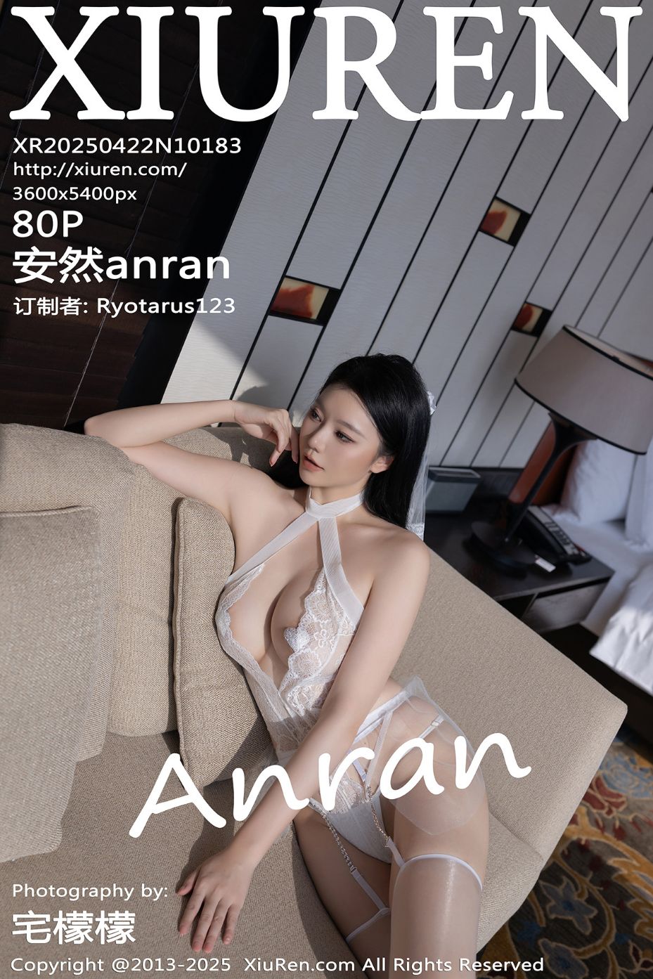 [XiuRen秀人网] 2025.04.22 No.10183 安然anran 性感白色婚纱 白色丝袜 长沙旅拍写真 [80+1P]