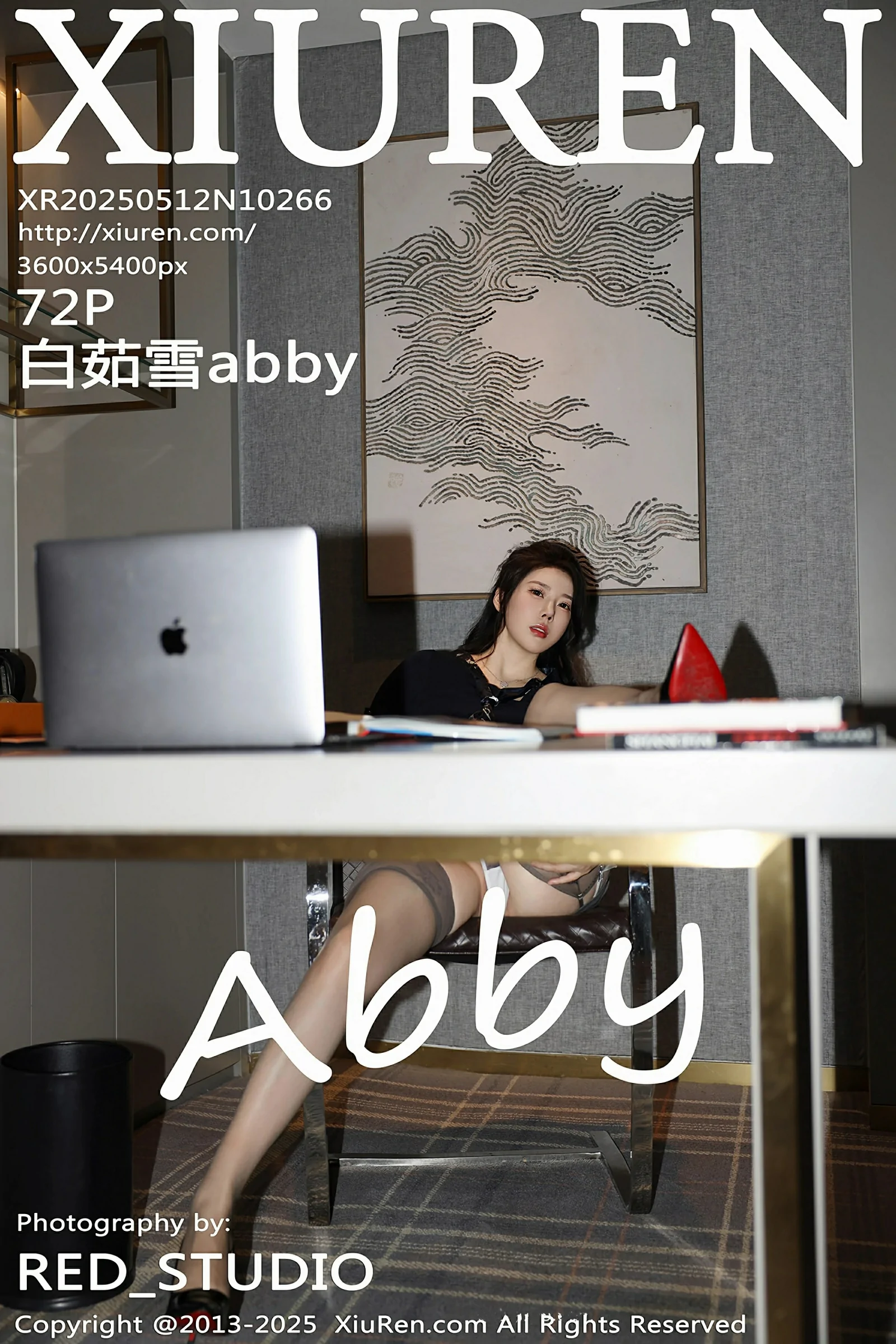[XiuRen秀人网] 2025.05.12 No.10266 白茹雪abby 黑色OL服饰 灰色丝袜 性感写真 [72+1P] 