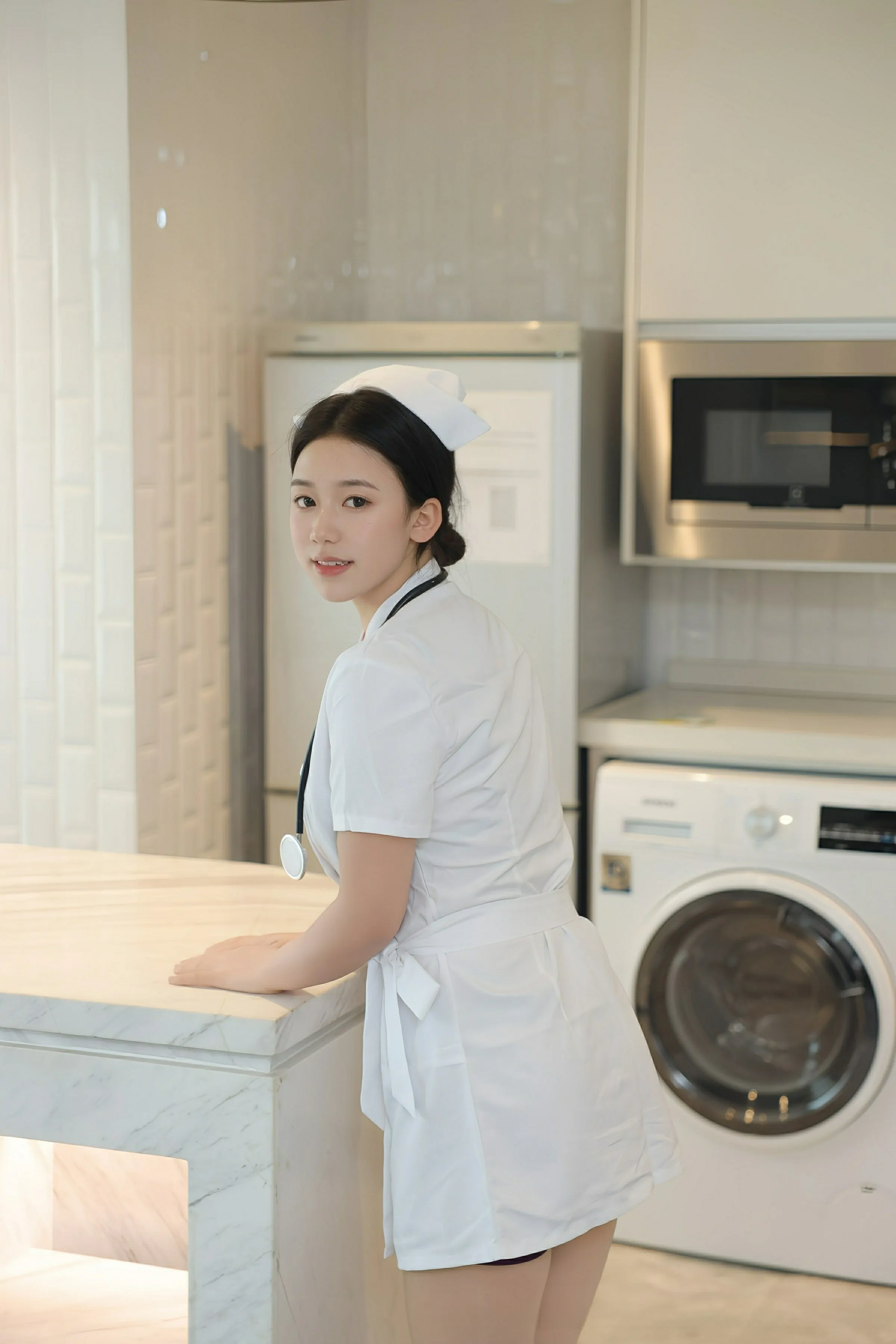 [XiuRen秀人网] 2025.06.26 No.10465 林嘉馨 白色护士制服 肉色丝袜 性感写真 [80+1P]