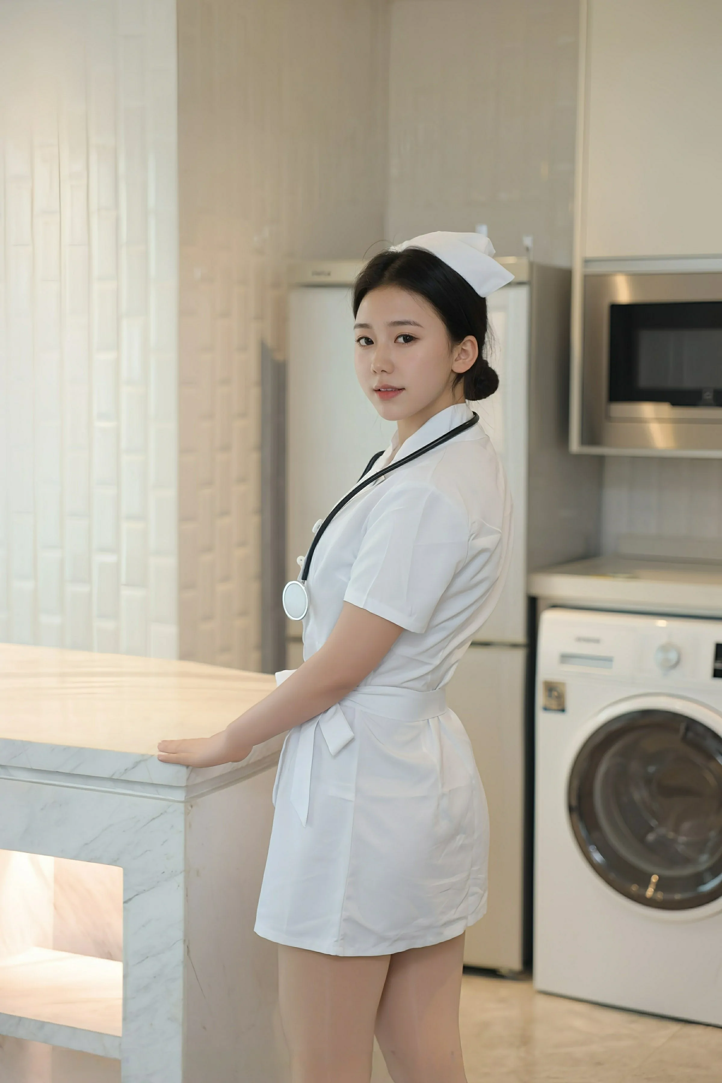 [XiuRen秀人网] 2025.06.26 No.10465 林嘉馨 白色护士制服 肉色丝袜 性感写真 [80+1P]