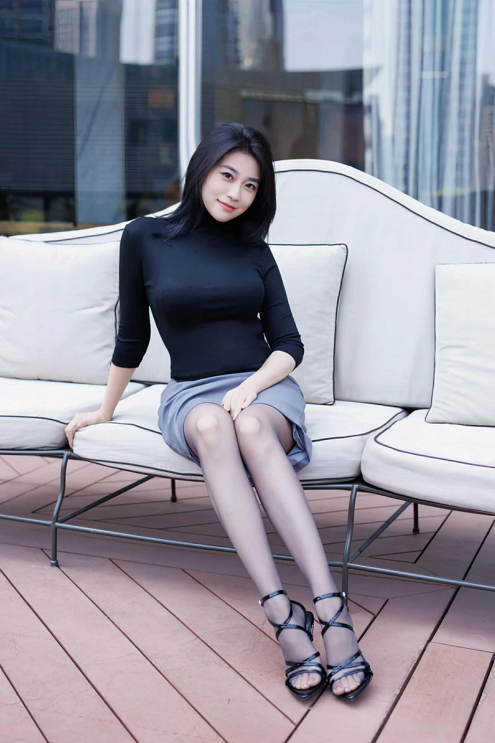[IMISS爱蜜社] 2025.06.27 VOL.794 许诺Sabrina 黑色OL服饰 魅惑黑丝 性感写真 [73+1P]
