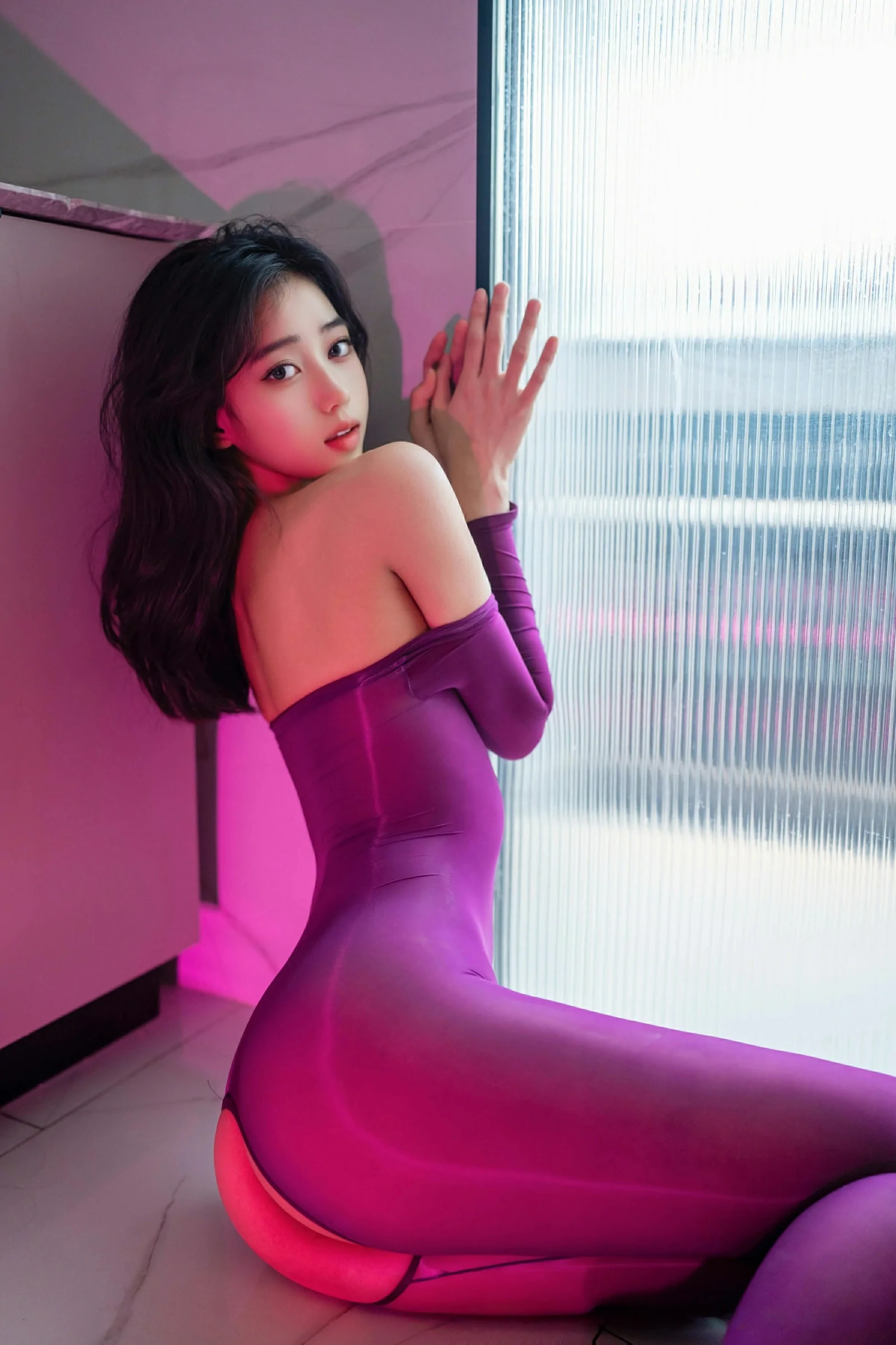 [XINGYAN星颜社] 2025.07.02 VOL.363 时安安 紫色连体丝袜 性感写真 [81+1P]