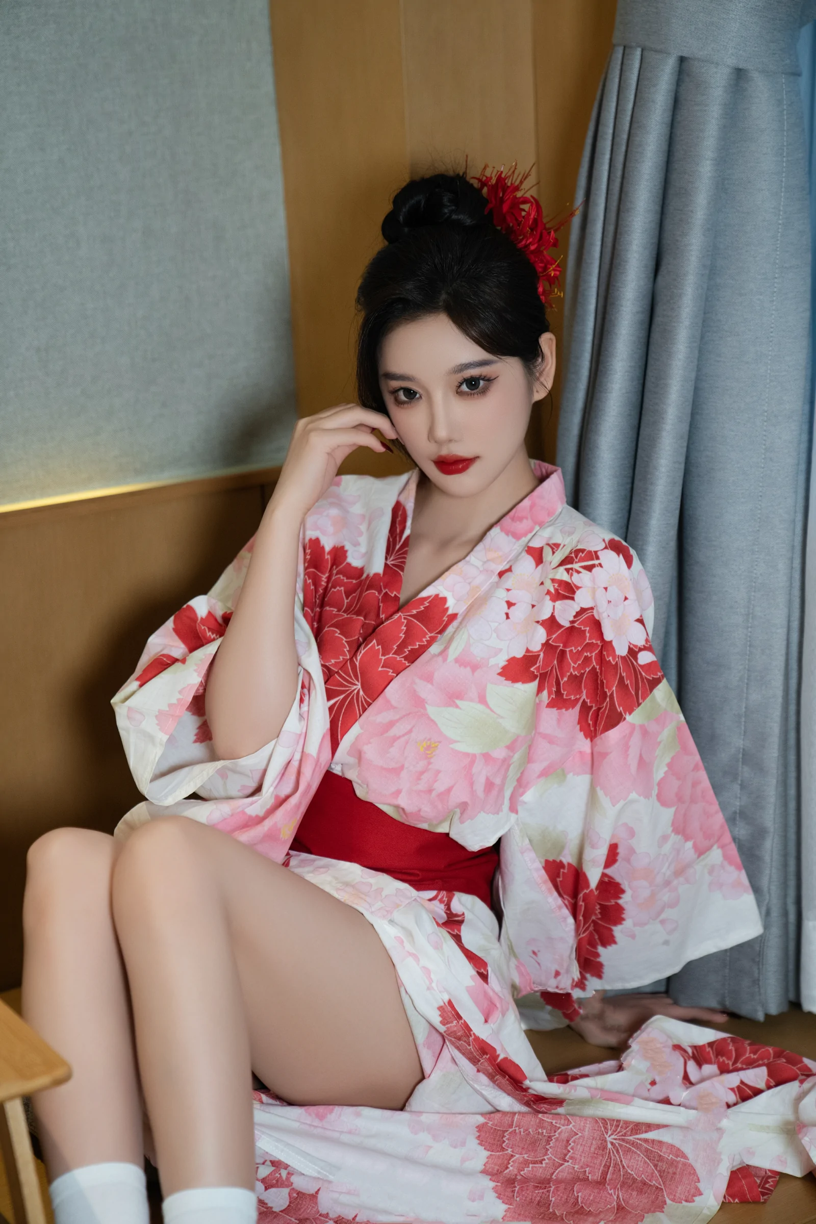 [秀人内购] 杨晨晨Yome 诱人私拍福利 和服日系风