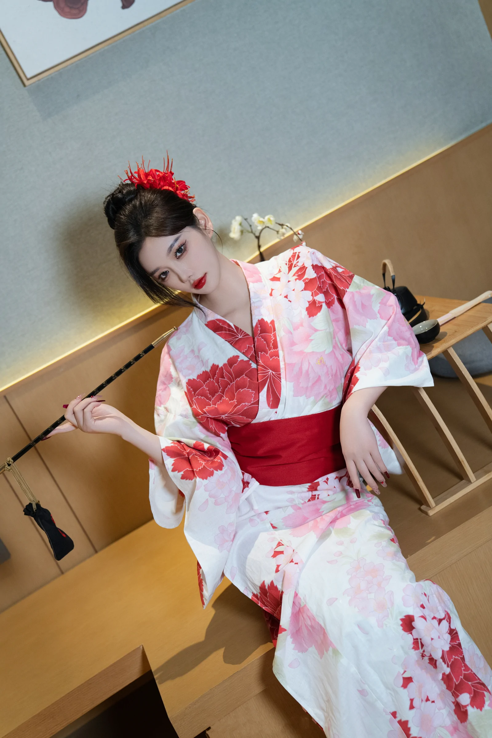 [秀人内购] 杨晨晨Yome 诱人私拍福利 和服日系风