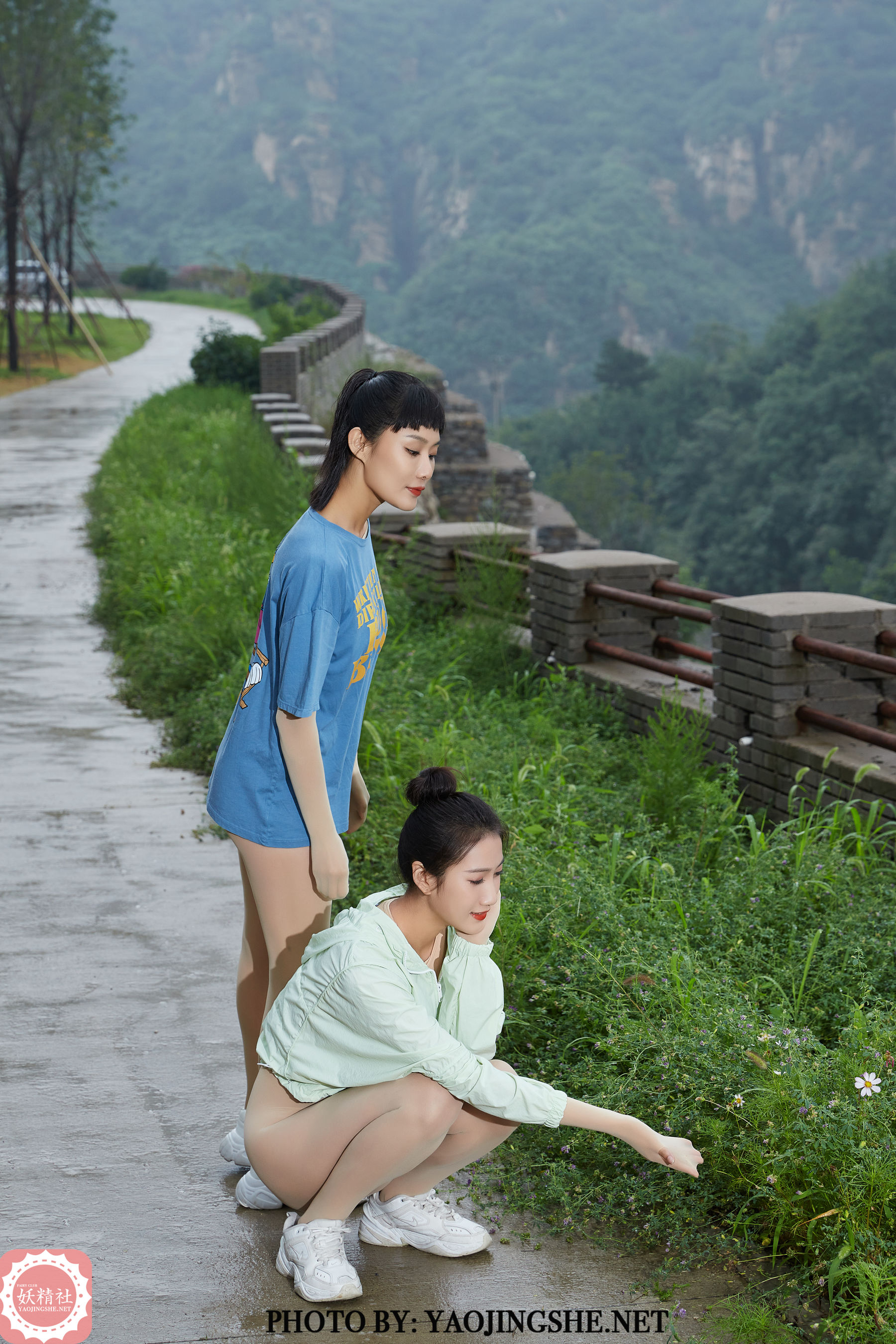 [妖精社] T2040《可可&思文-郊游》[34P]