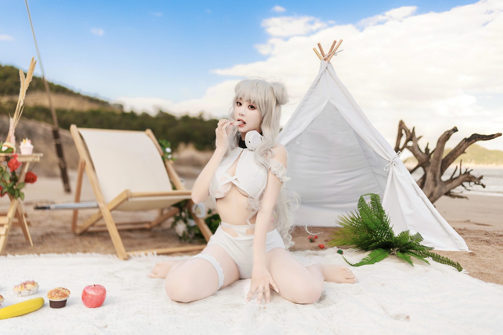 [COSPLAY]阿雪雪 – 恶毒泳装