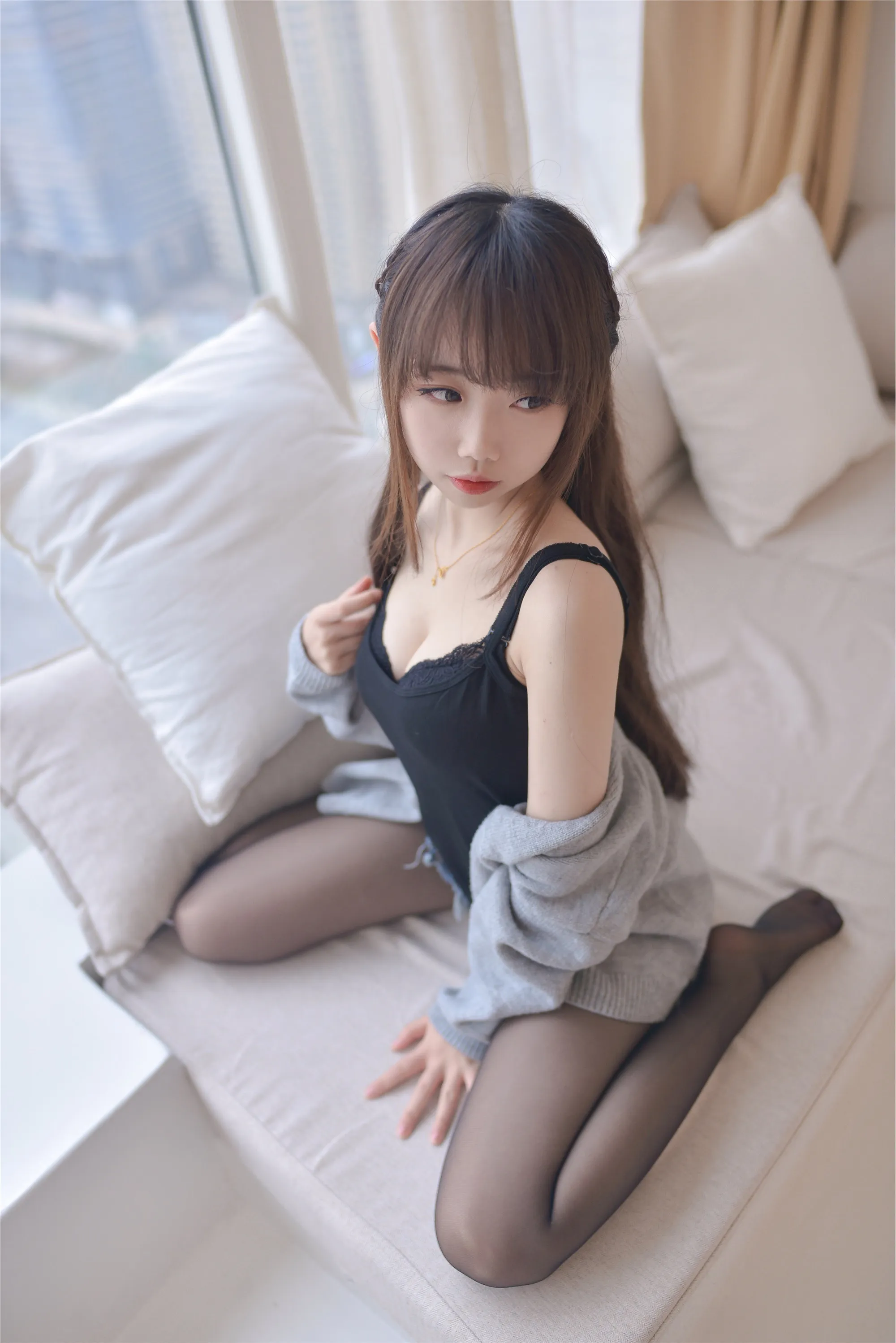 [[COSPLAY] 雪琪SAMA - 牛仔黑丝大姐姐 [51P]