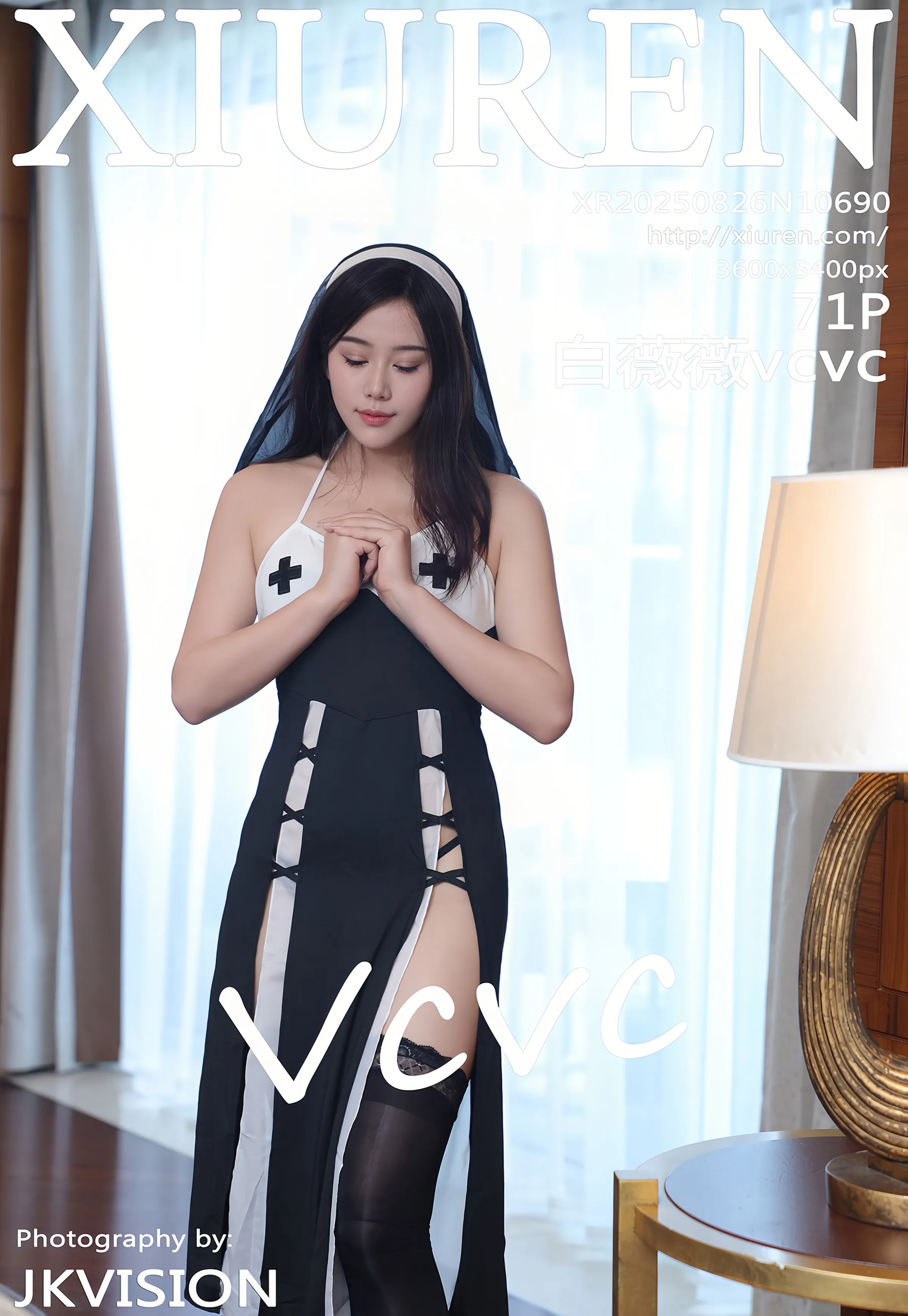 [XiuRen秀人网] 2025.08.26 No.10690 白薇薇vcvc 黑白修女服饰 性感写真 [71+1P]