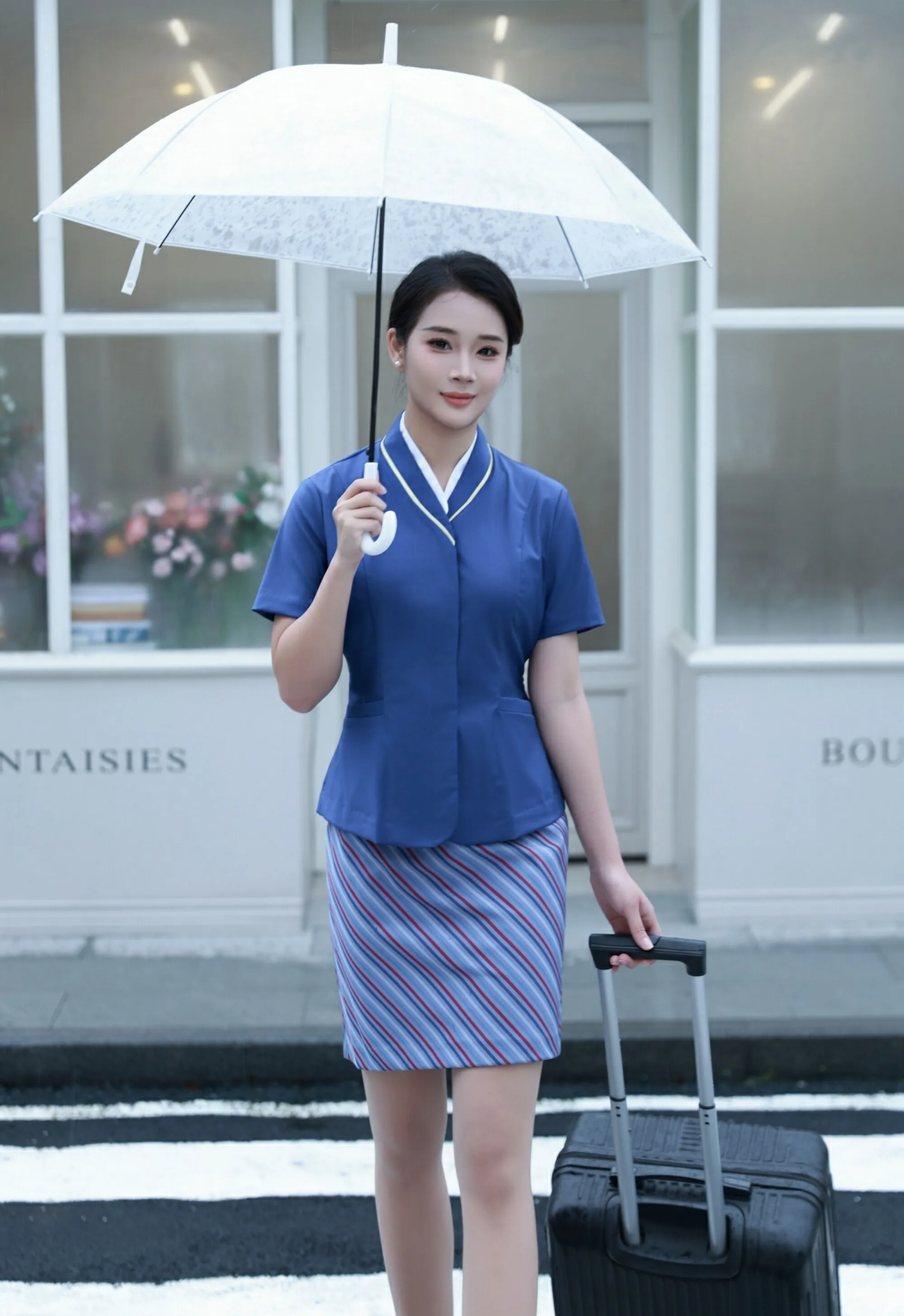 [XiuRen秀人网] 2025.08.29 No.10708 南乔 蓝色空姐制服 性感写真 [64+1P]