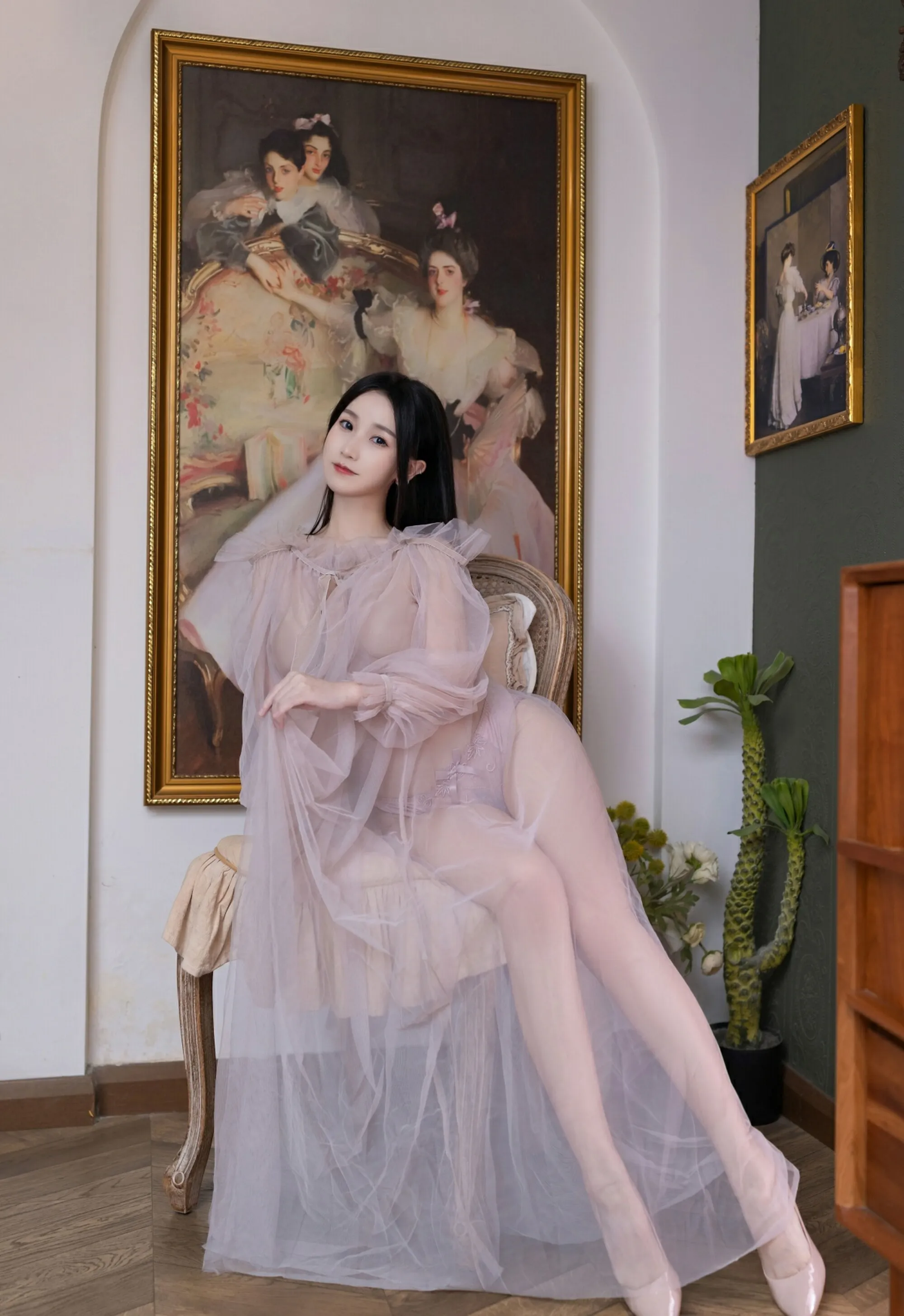 [XiuRen秀人网] 2025.09.10 No.10752 杏子Yada 紫色内衣 轻透粉纱 性感写真 [68+1P]