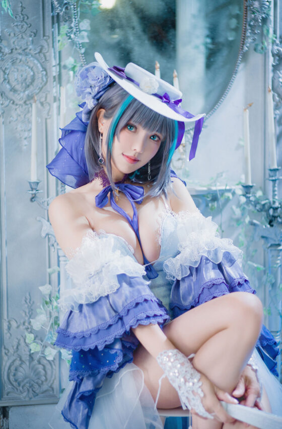 [COSPLAY] Ely_eee(ElyEE子) – Cheshire Dress 柴郡禮服