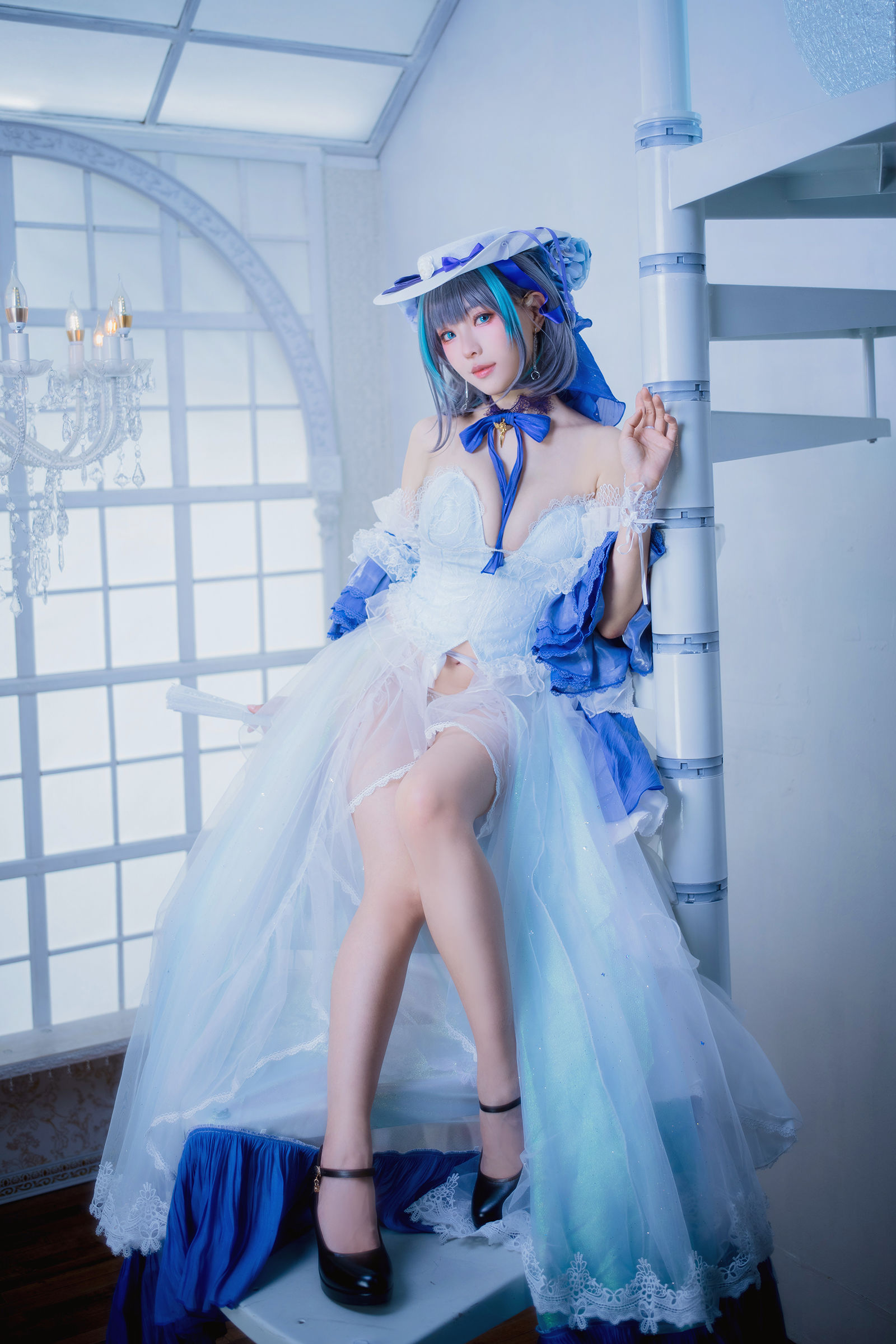 [COSPLAY] Ely_eee(ElyEE子) – Cheshire Dress 柴郡禮服