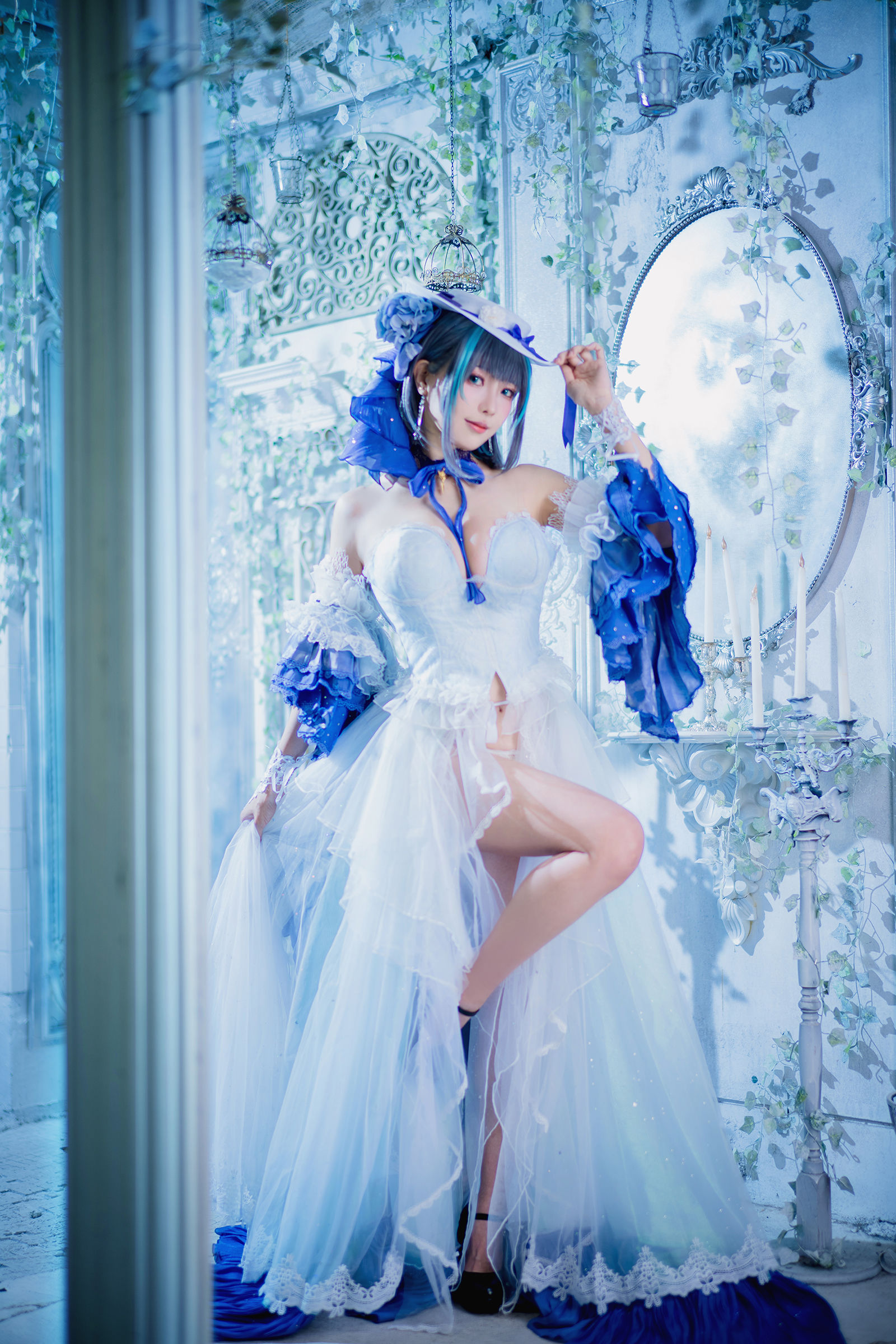 [COSPLAY] Ely_eee(ElyEE子) – Cheshire Dress 柴郡禮服