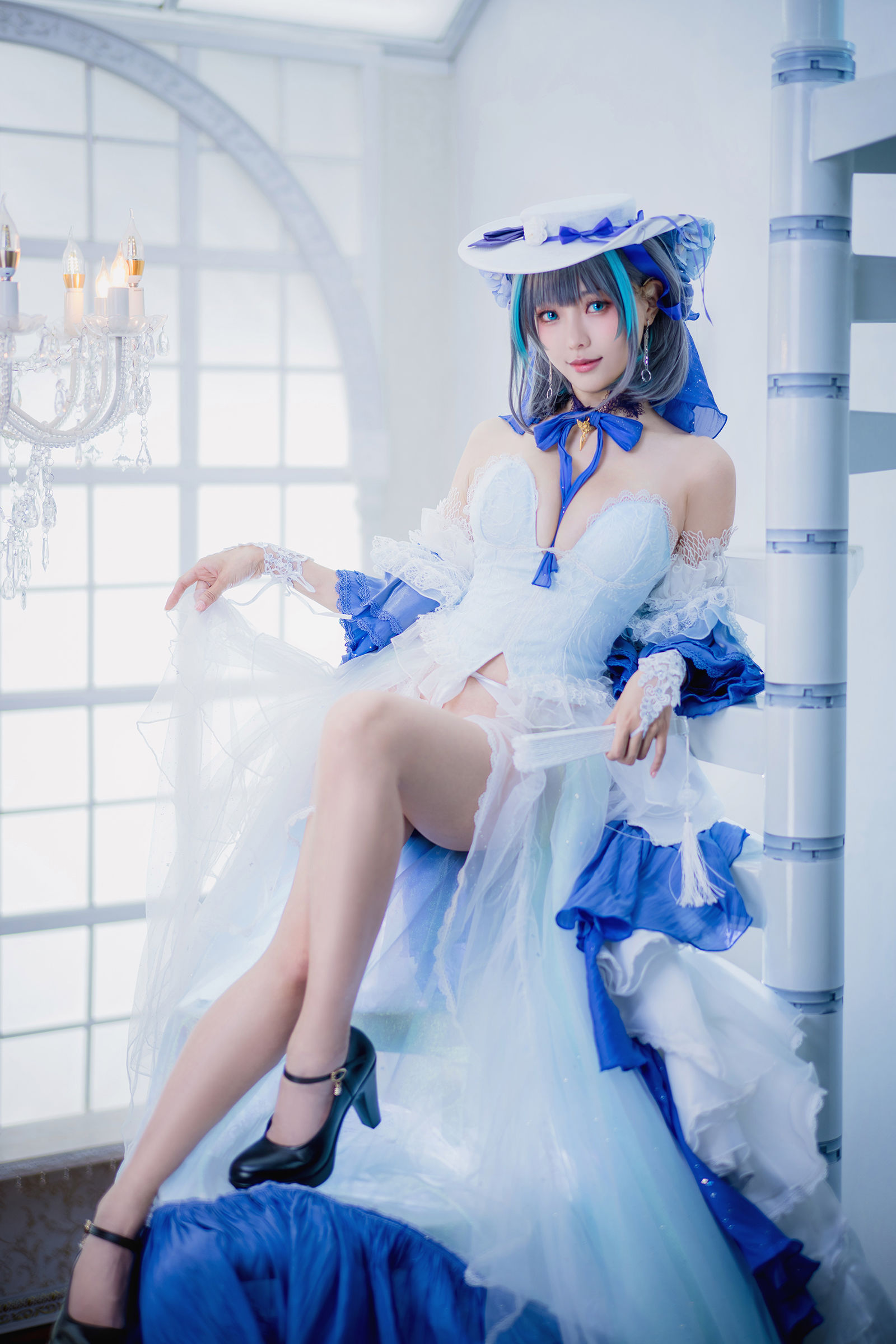 [COSPLAY] Ely_eee(ElyEE子) – Cheshire Dress 柴郡禮服