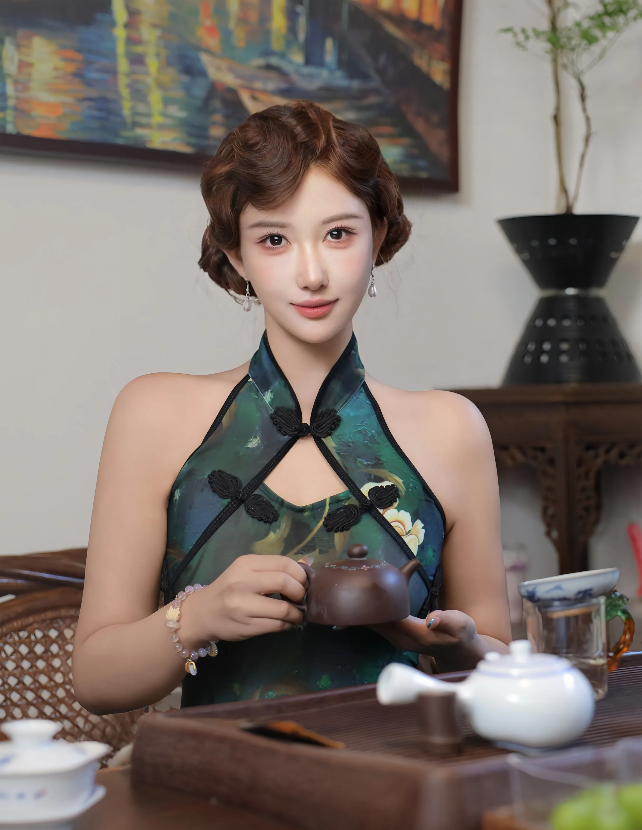 [XiuRen秀人网] 2025.09.26 No.10815 金允希Yuki 绿色旗袍魅惑肉丝 性感写真 [78+1P]