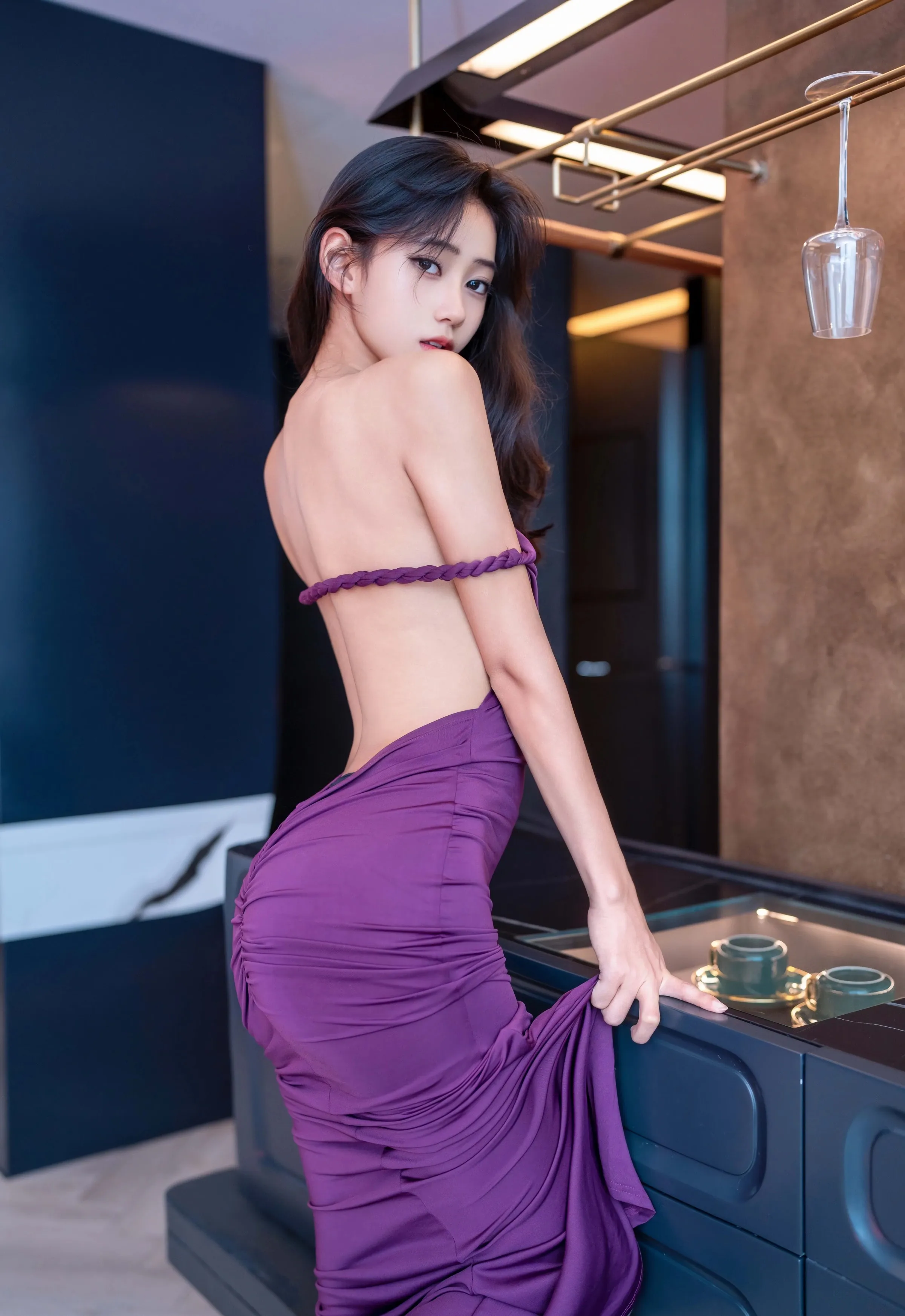 [XINGYAN星颜社] 2025.09.29 VOL.407 时安安 紫色连衣裙 性感写真 [76+1P]