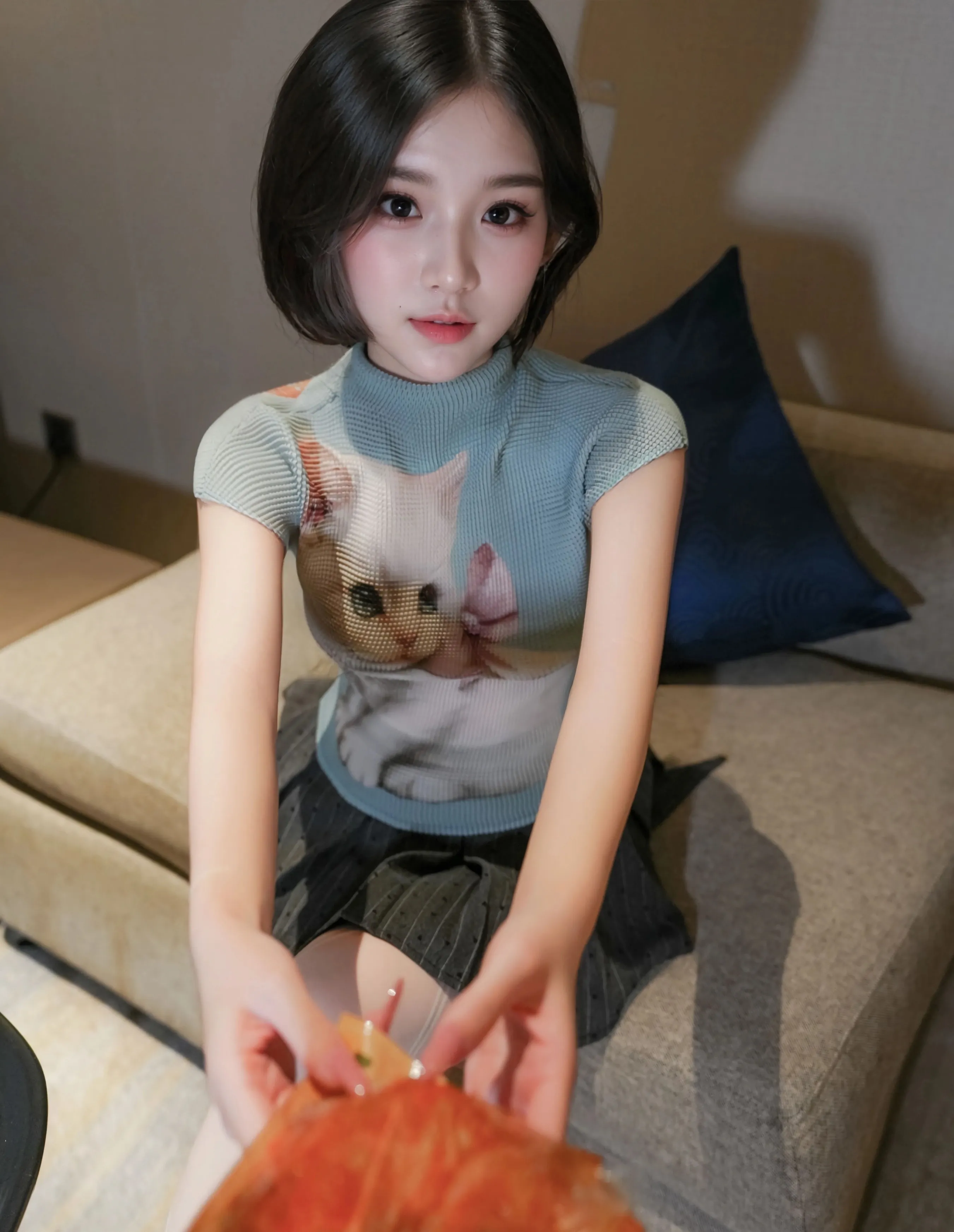 [XiuRen秀人网] 2025.09.30 No.10830 汁汁 灰色短裙 白色丝袜 性感写真 [70+1P]