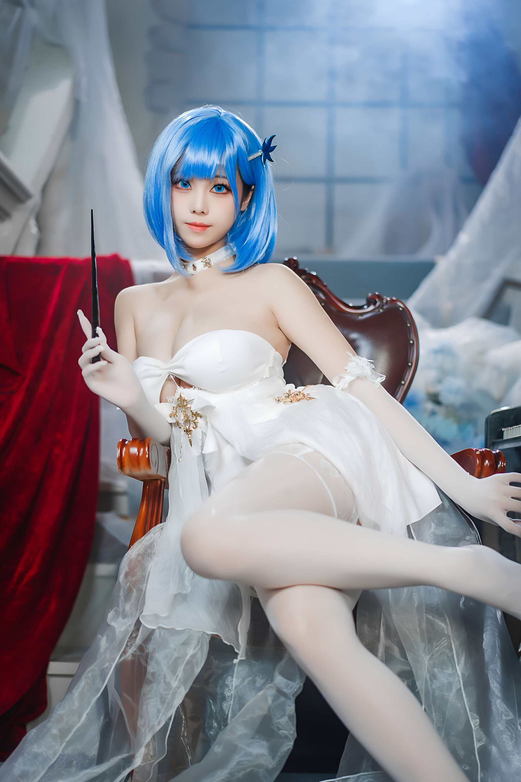 [COSPLAY]蜜汁猫裘 – 碧蓝航线 恰巴耶夫白骑兵
