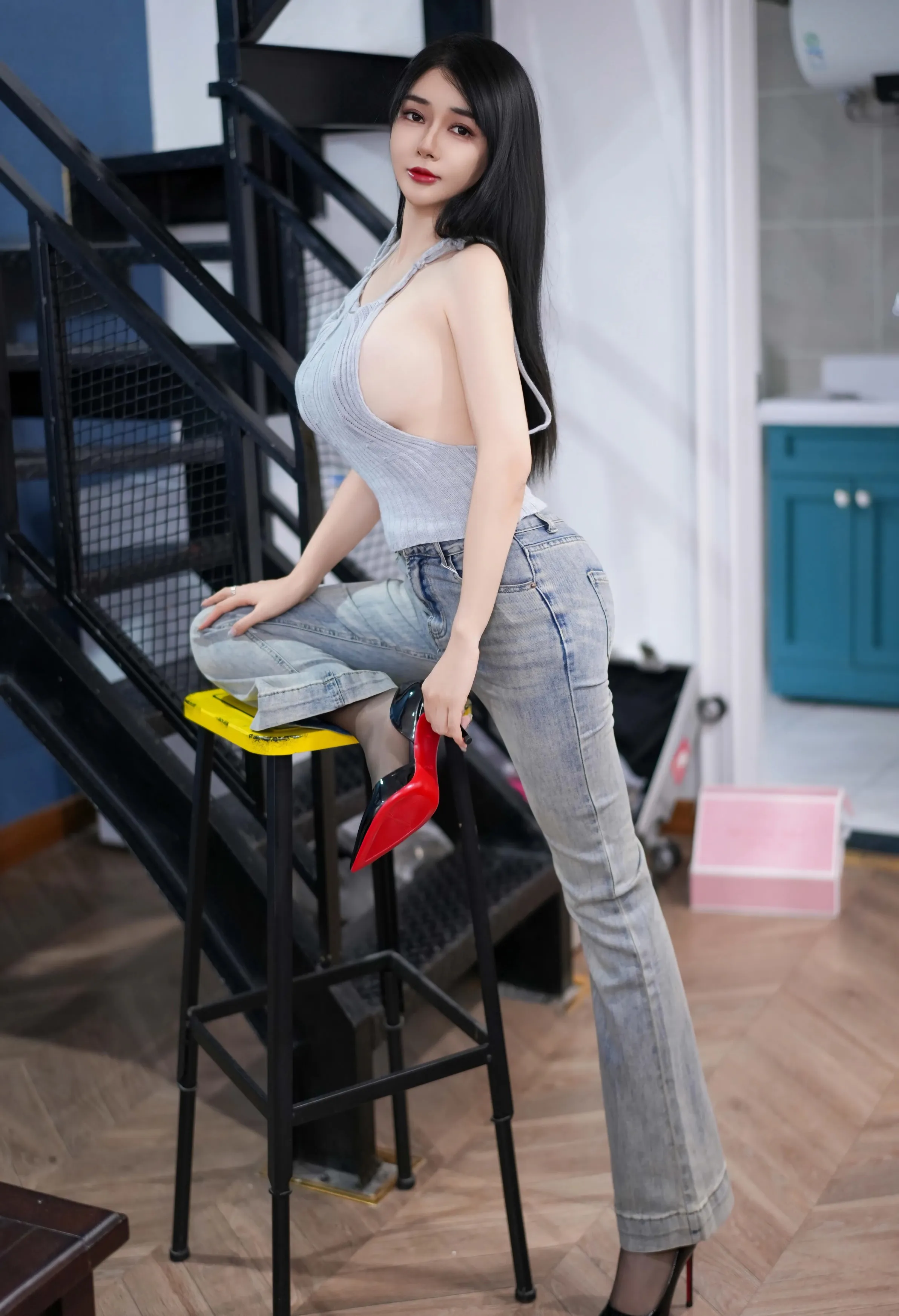 [YOUMI尤蜜荟] 2025.10.09 VOL.1171 凯竹Quinn 蓝色牛仔裤 魅惑黑丝 性感写真 [67+1P]