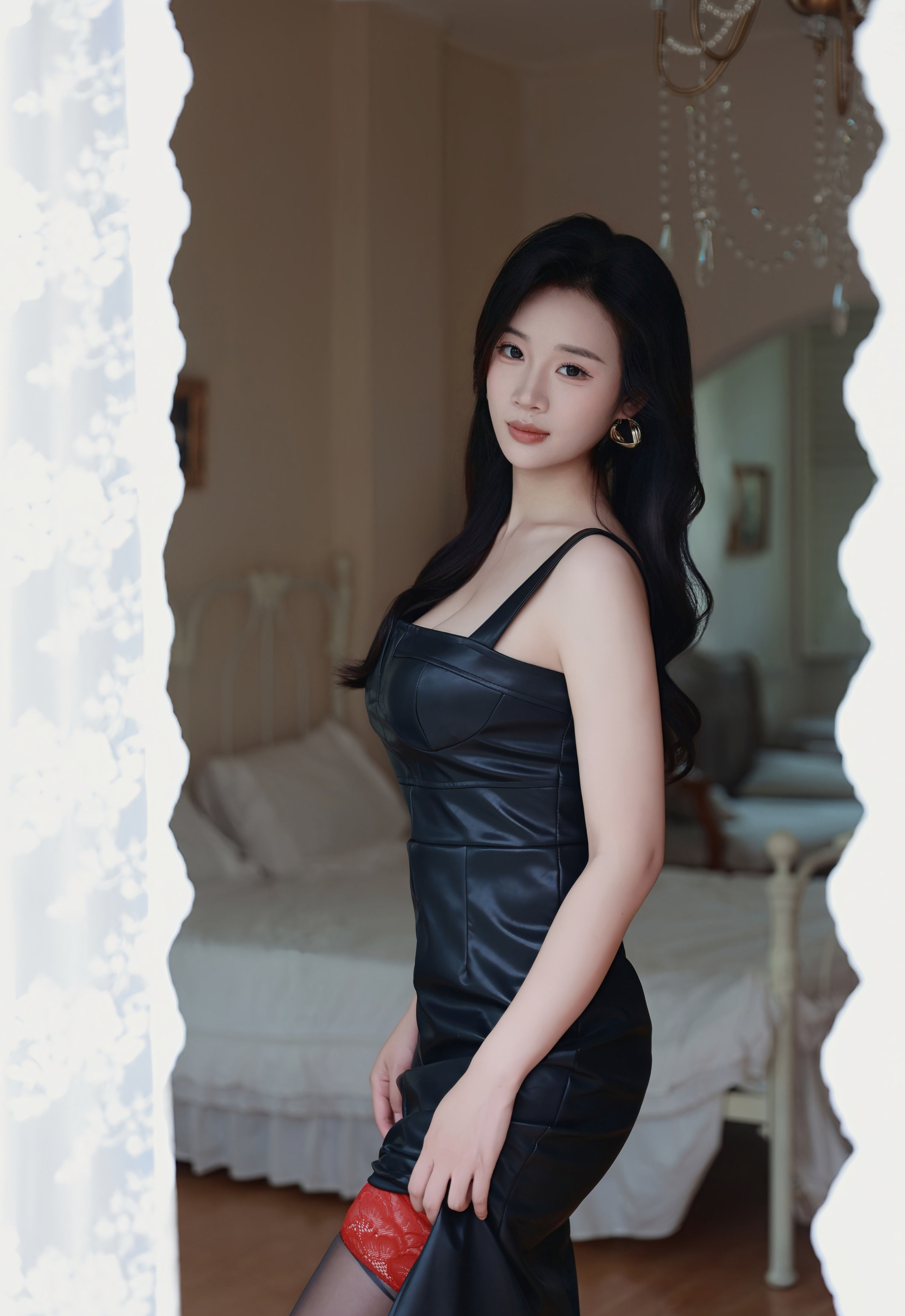 [XiuRen秀人网] 2025.10.17 No.10885 南乔 黑色皮裙 魅惑黑丝 性感写真 [72+1P]