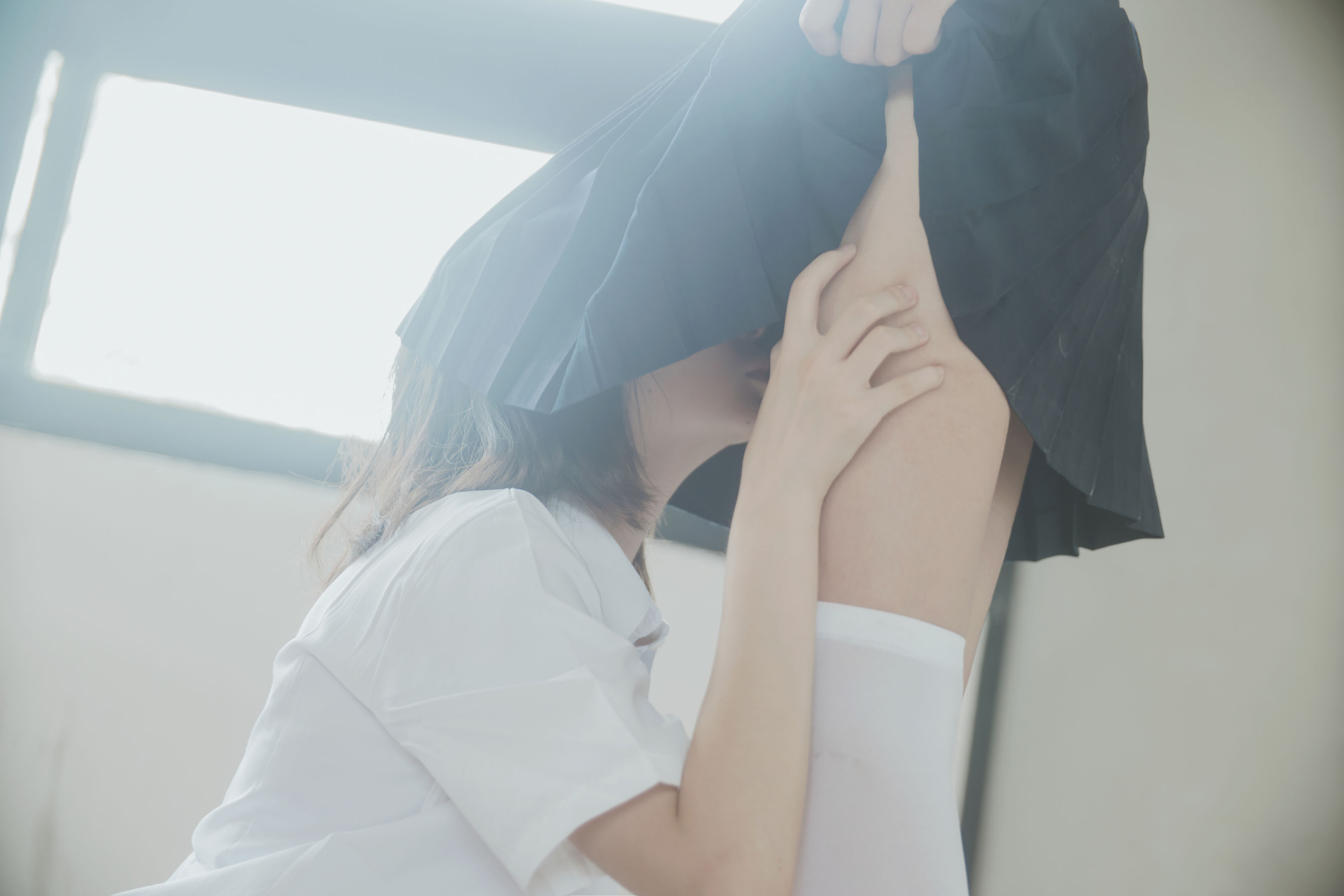 [COSPLAY] 桜桃喵 疯猫ss – JK百合