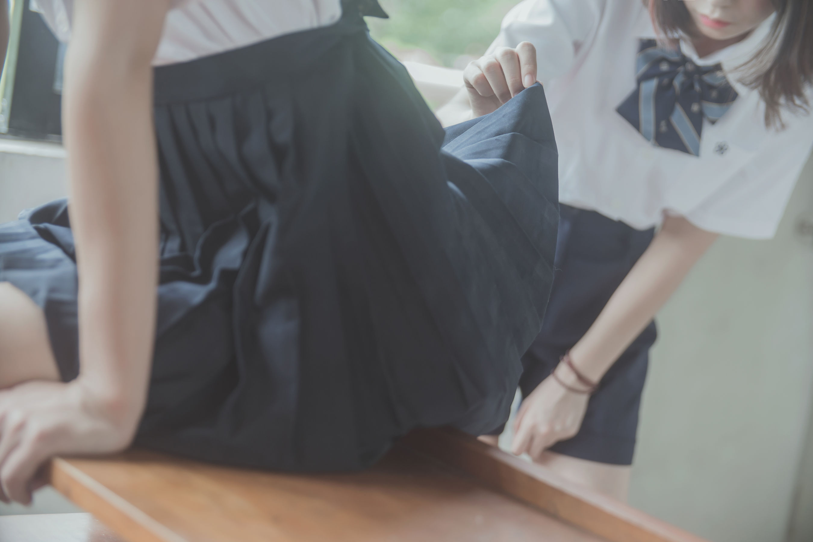 [COSPLAY] 桜桃喵 疯猫ss – JK百合