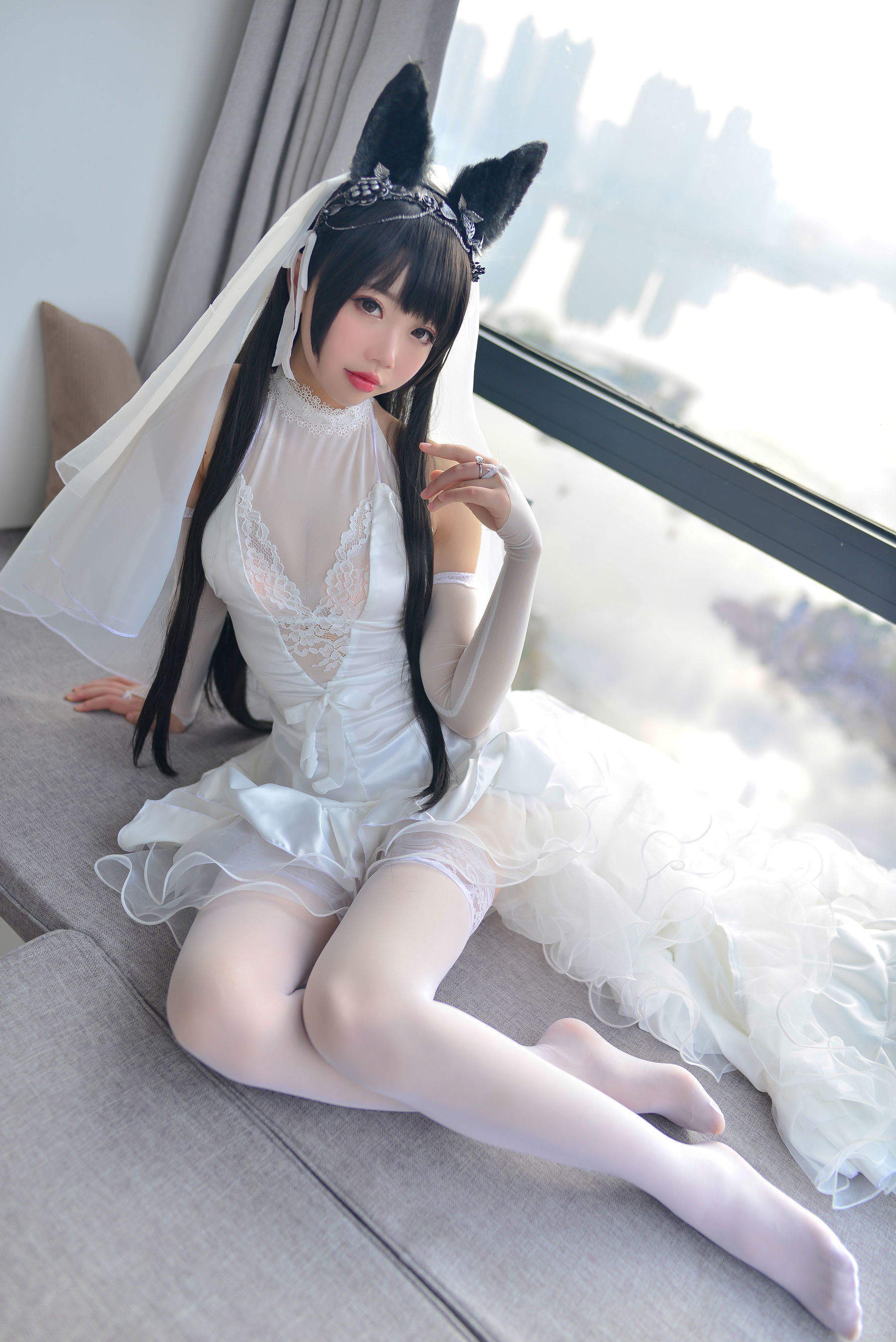 [COSPLAY] 雪琪SAMA - 爱宕婚纱 [38P]