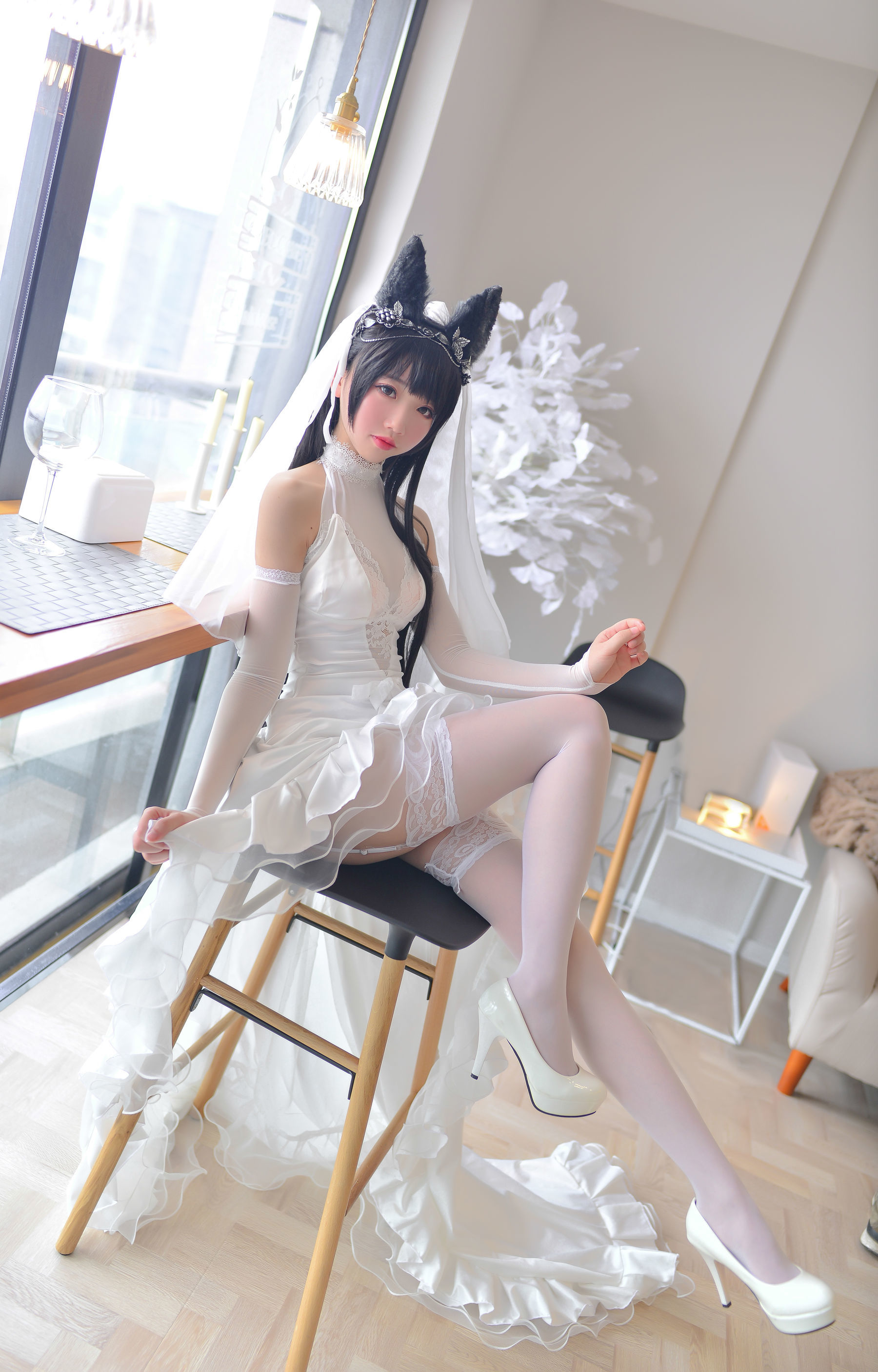 [COSPLAY] 雪琪SAMA - 爱宕婚纱 [38P]