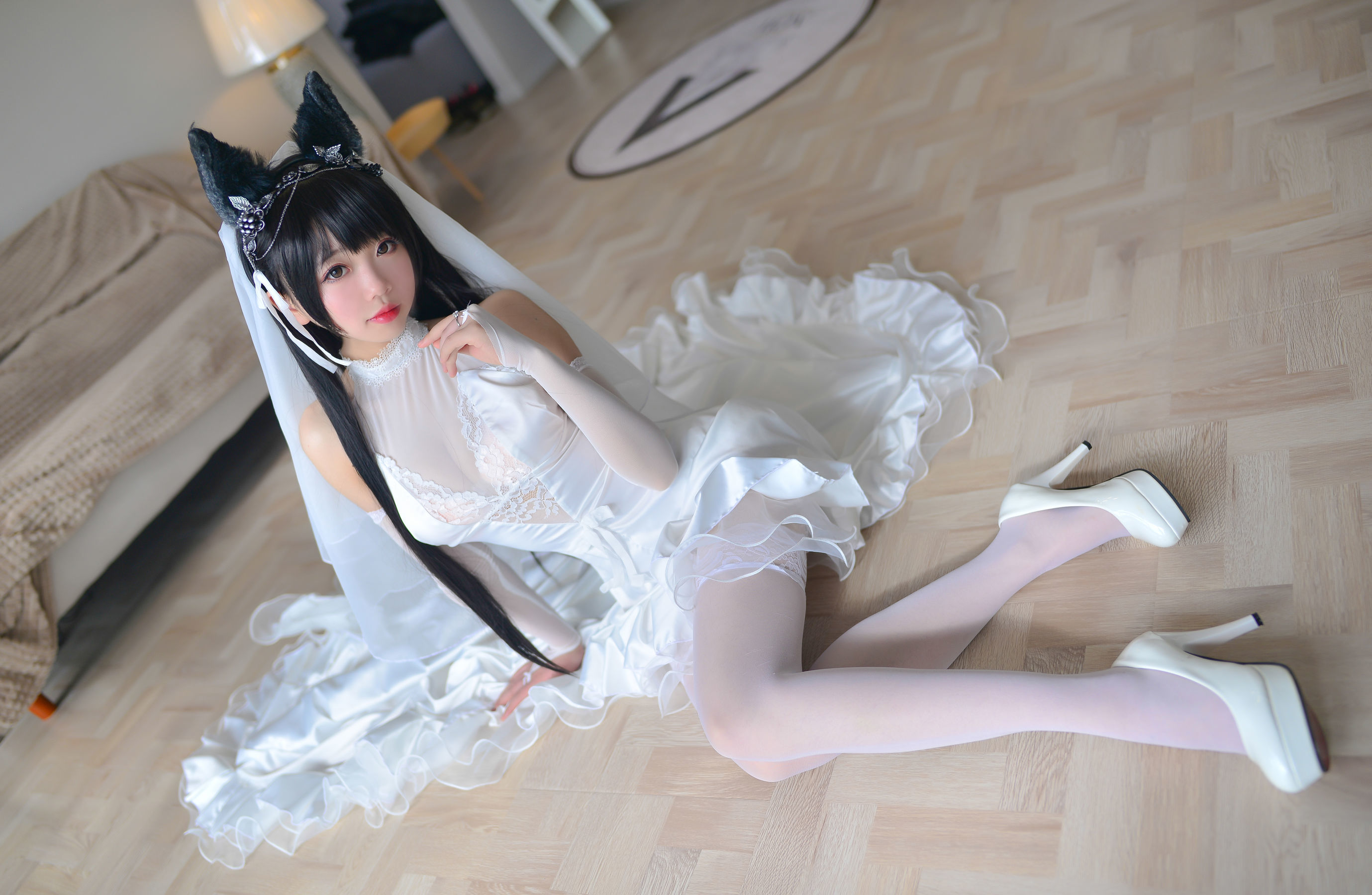 [COSPLAY] 雪琪SAMA - 爱宕婚纱 [38P]