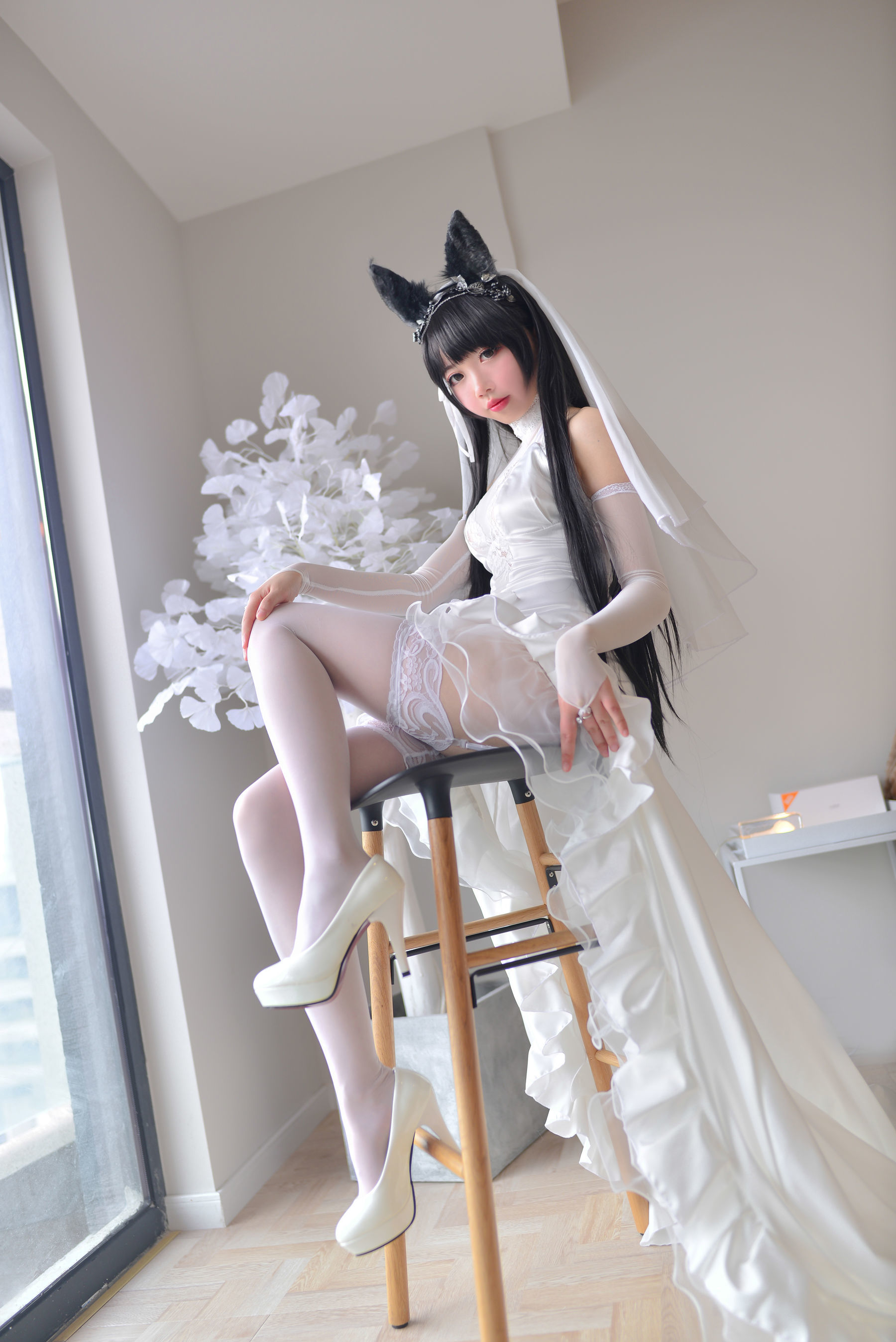 [COSPLAY] 雪琪SAMA - 爱宕婚纱 [38P]
