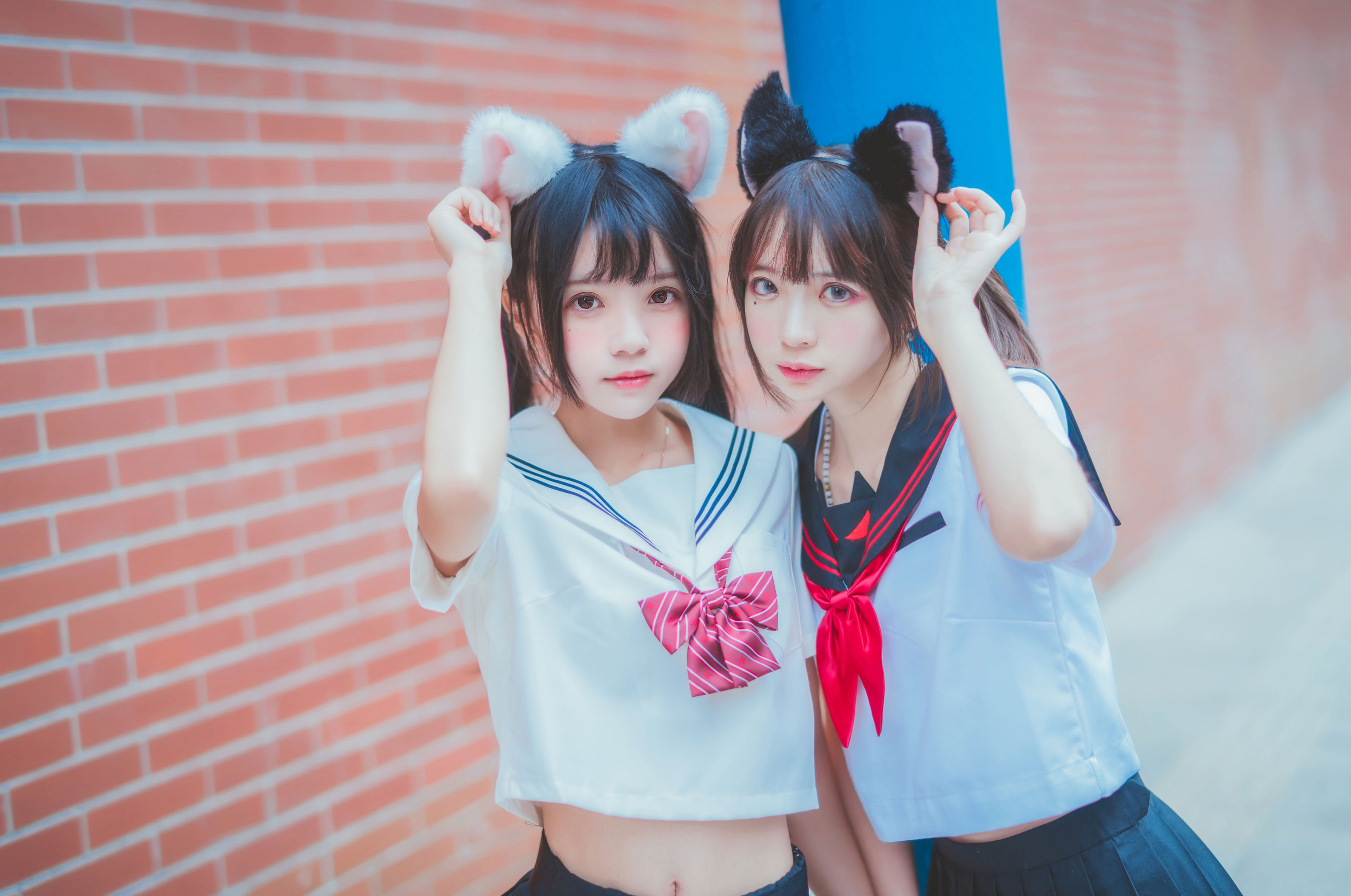 [COSPLAY] 桜桃喵 疯猫ss – JK百合2