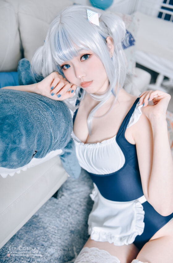 [COSPLAY] Ely_eee(ElyEE子) – Gura Swimsuit