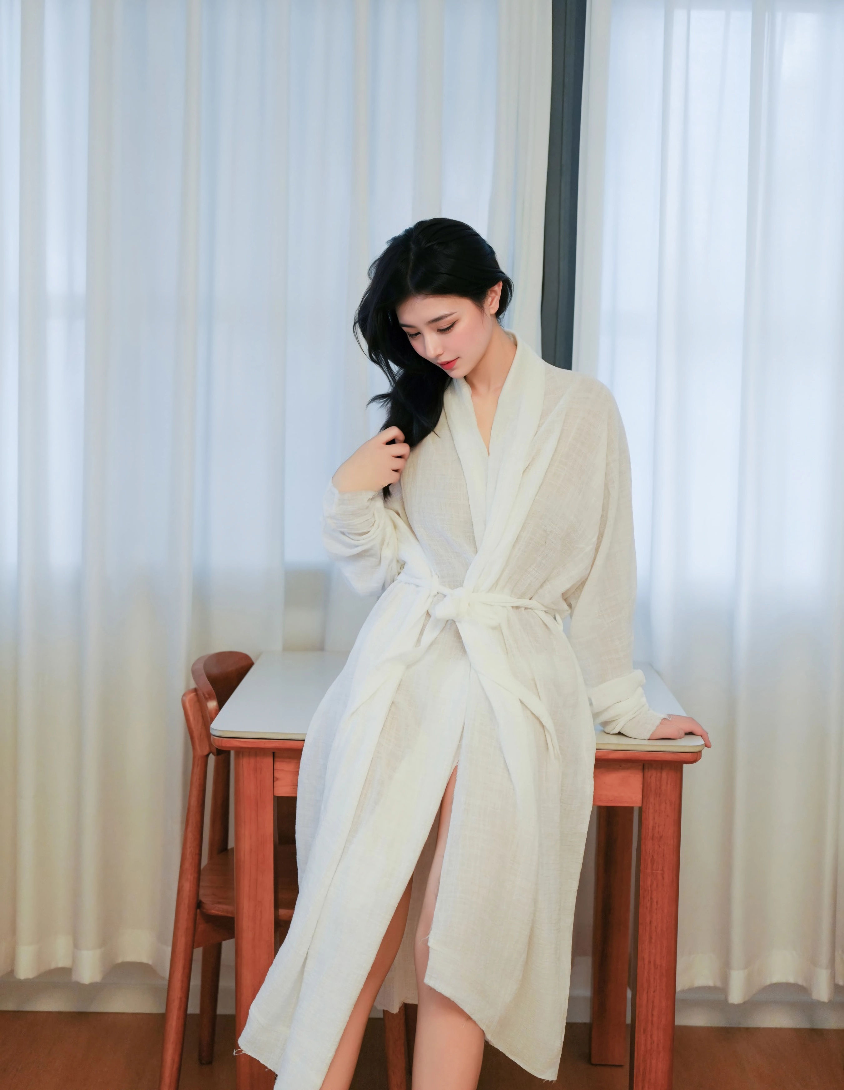 [XiuRen秀人网] 2025.10.29 No.10920 林悦溪儿 白色浴袍 性感写真 [53+1P]