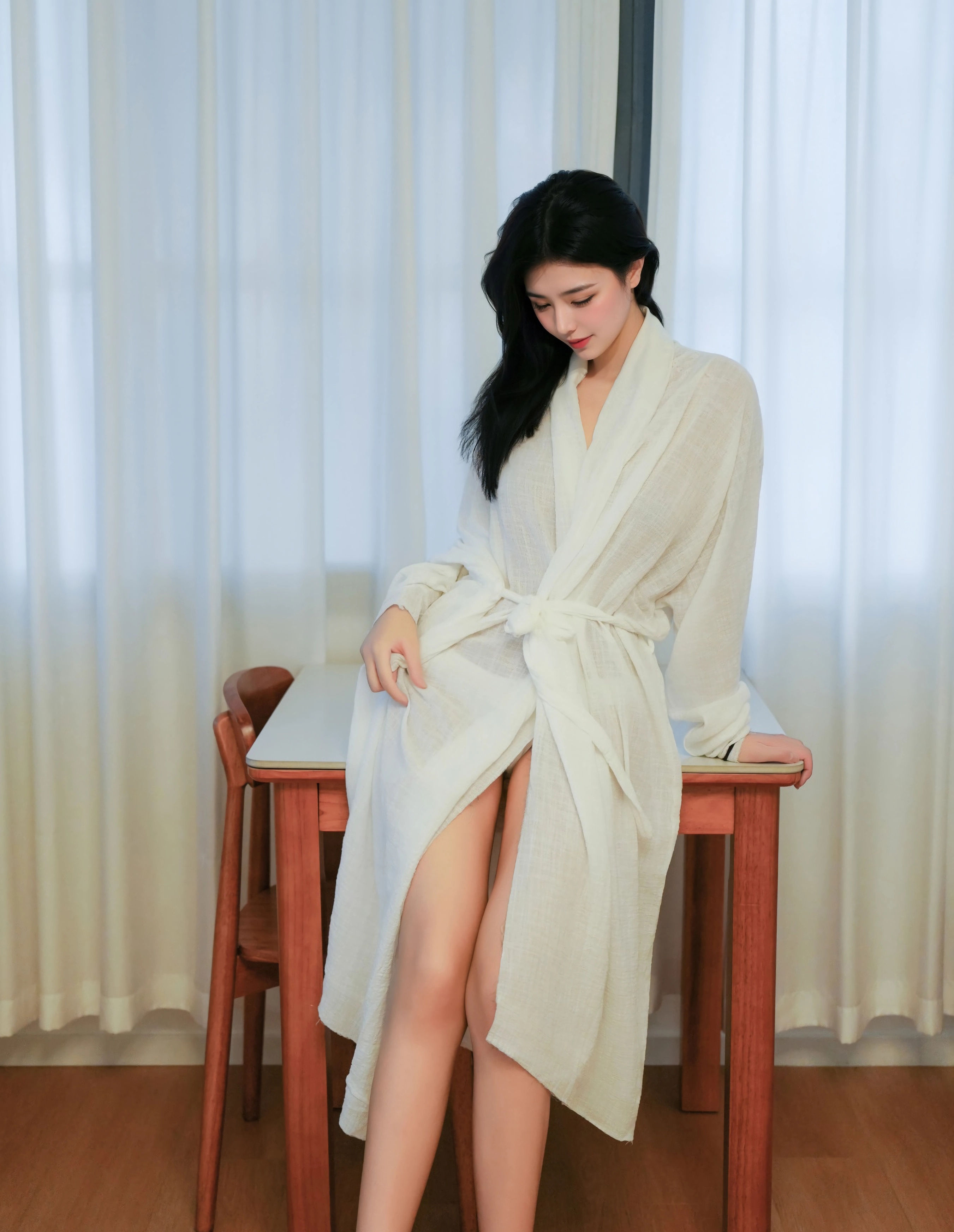 [XiuRen秀人网] 2025.10.29 No.10920 林悦溪儿 白色浴袍 性感写真 [53+1P]