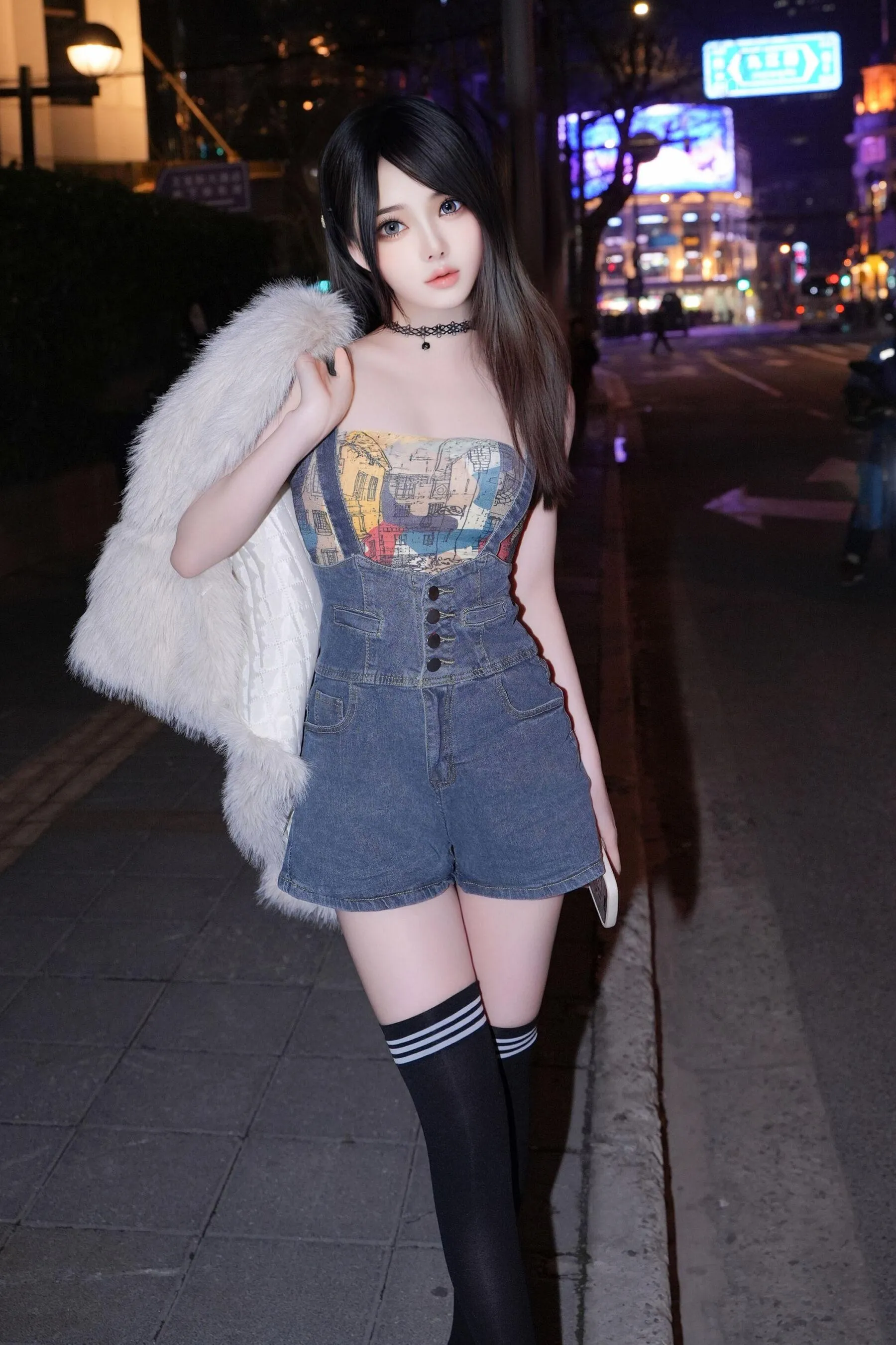 [秀人内购] 林月月 诱人私拍福利 抹胸背带