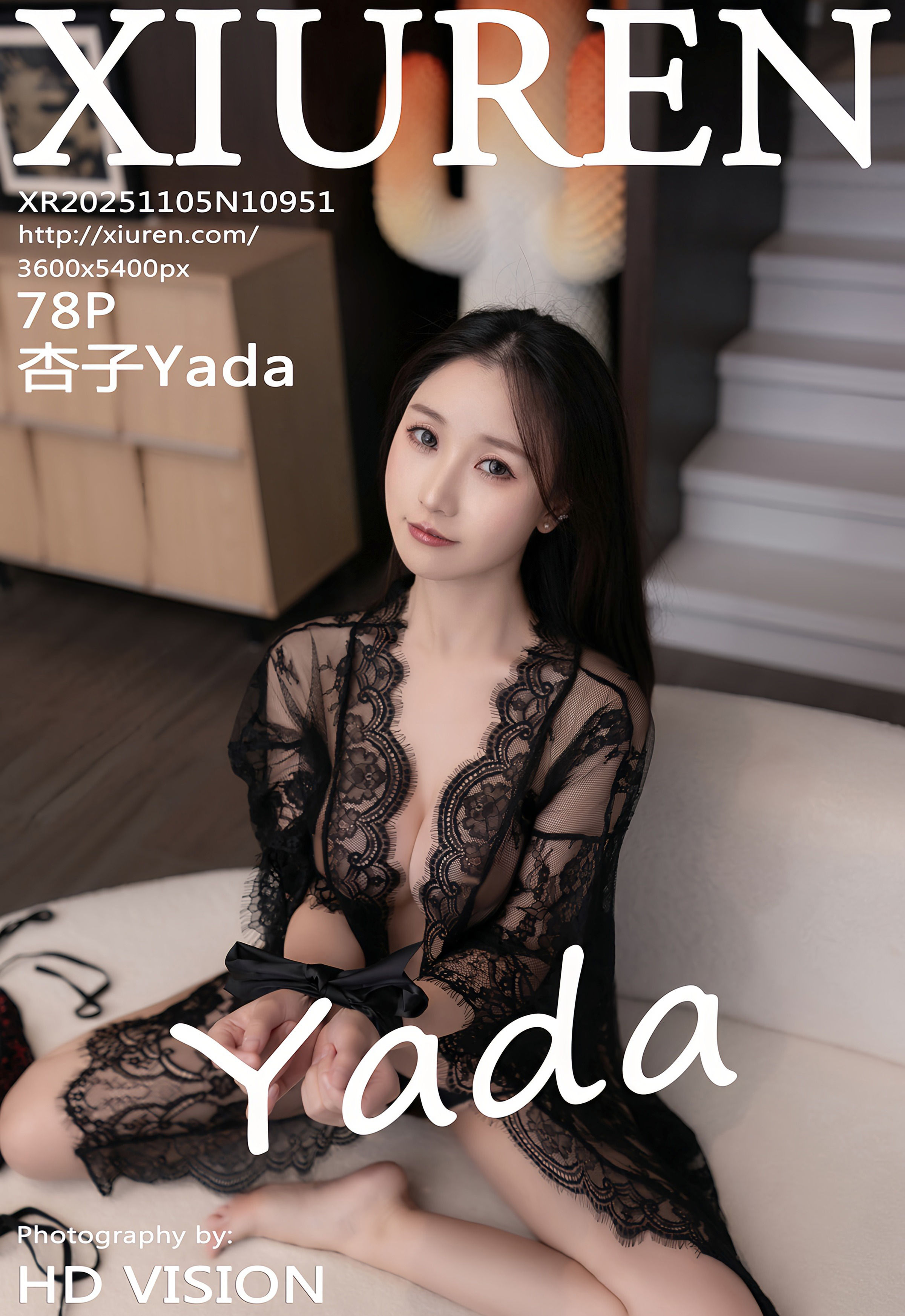 [XiuRen秀人网] 2025.11.05 No.10951 杏子Yada 黑色情趣内衣 性感写真 [78+1P]