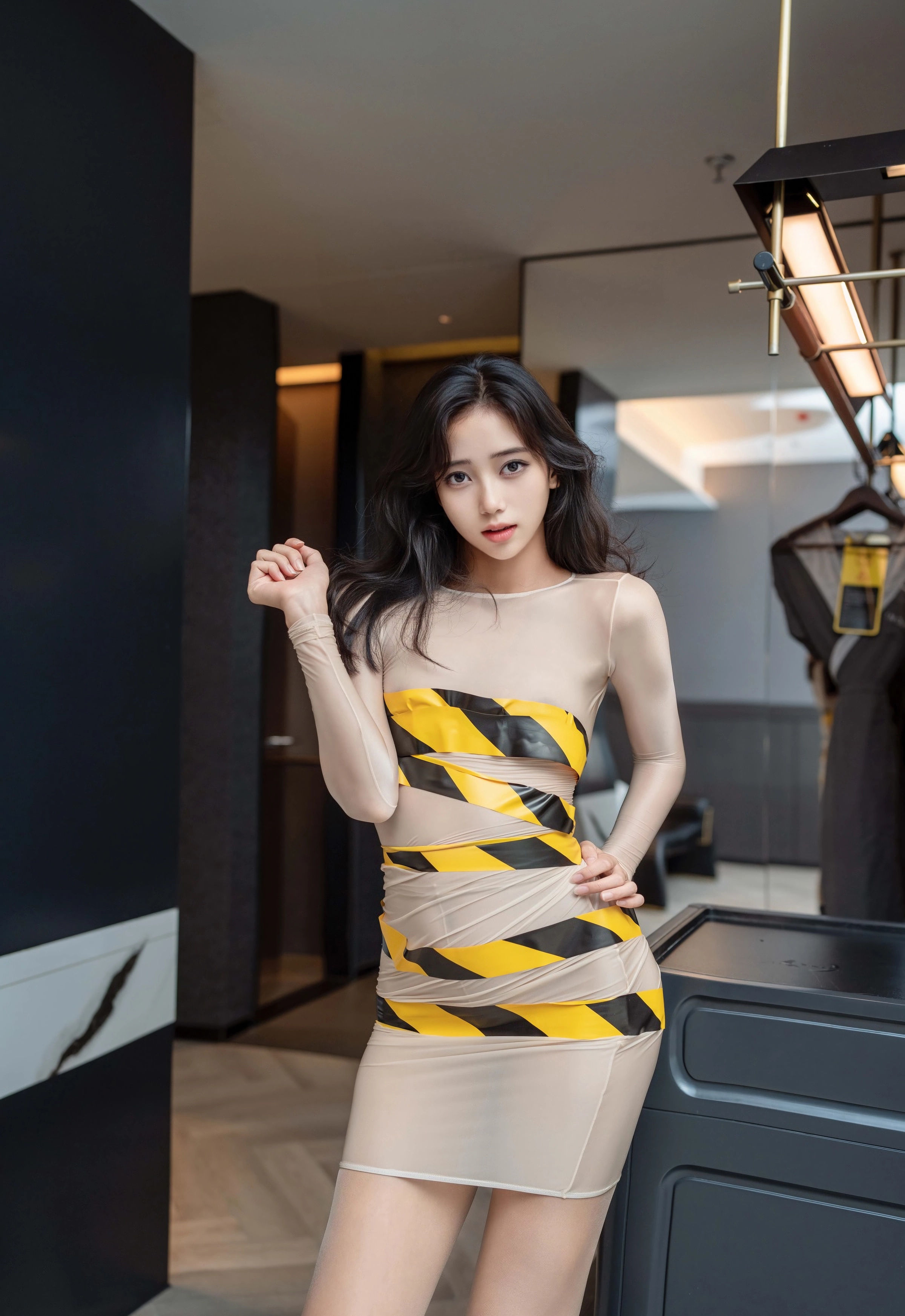 [XINGYAN星颜社] 2025.11.05 VOL.421 时安安 肉色连衣短裙 性感写真 [71+1P]