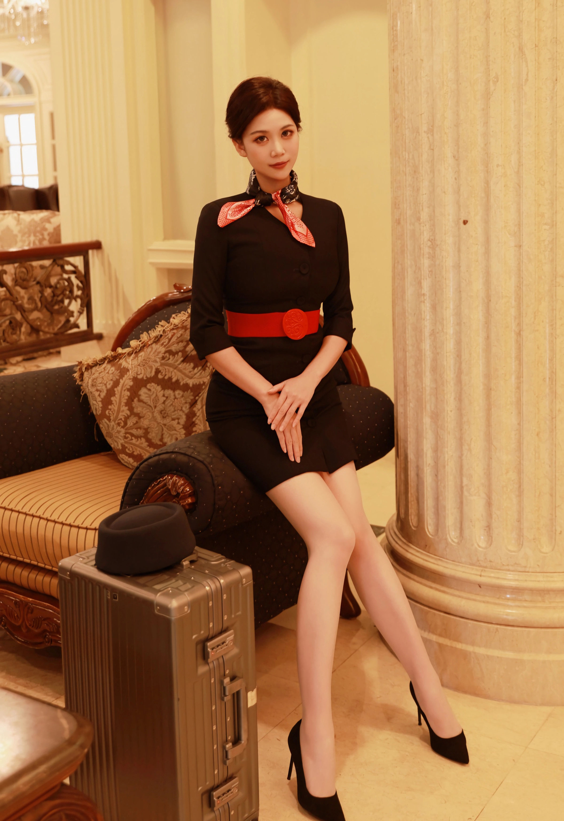 [XiuRen秀人网] 2025.11.20 No.11009 玫瑰我爱你 空姐制服 肉色丝袜 性感写真 [83+1P]