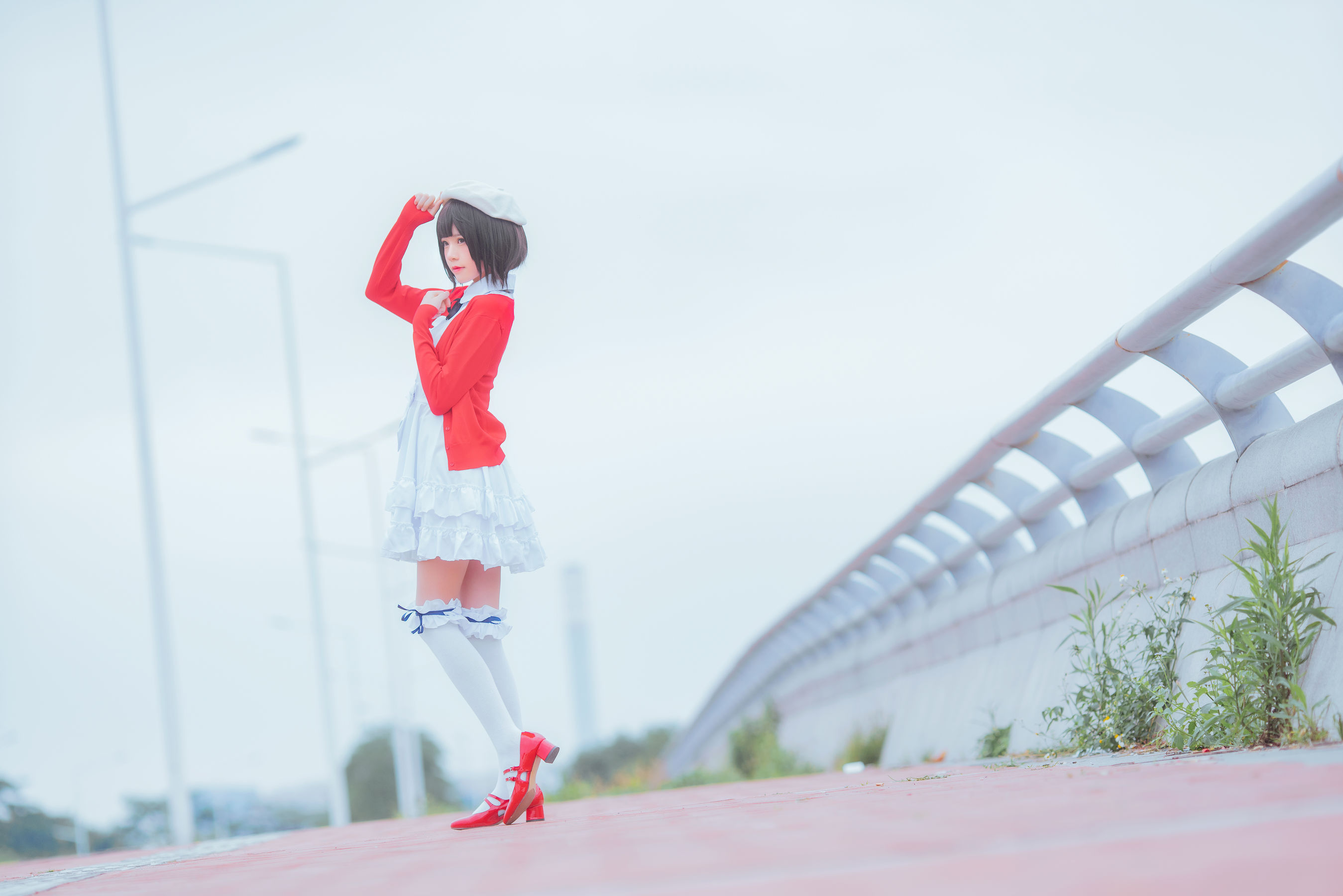 [COSPLAY] 桜桃喵 疯猫ss – 加藤惠常服